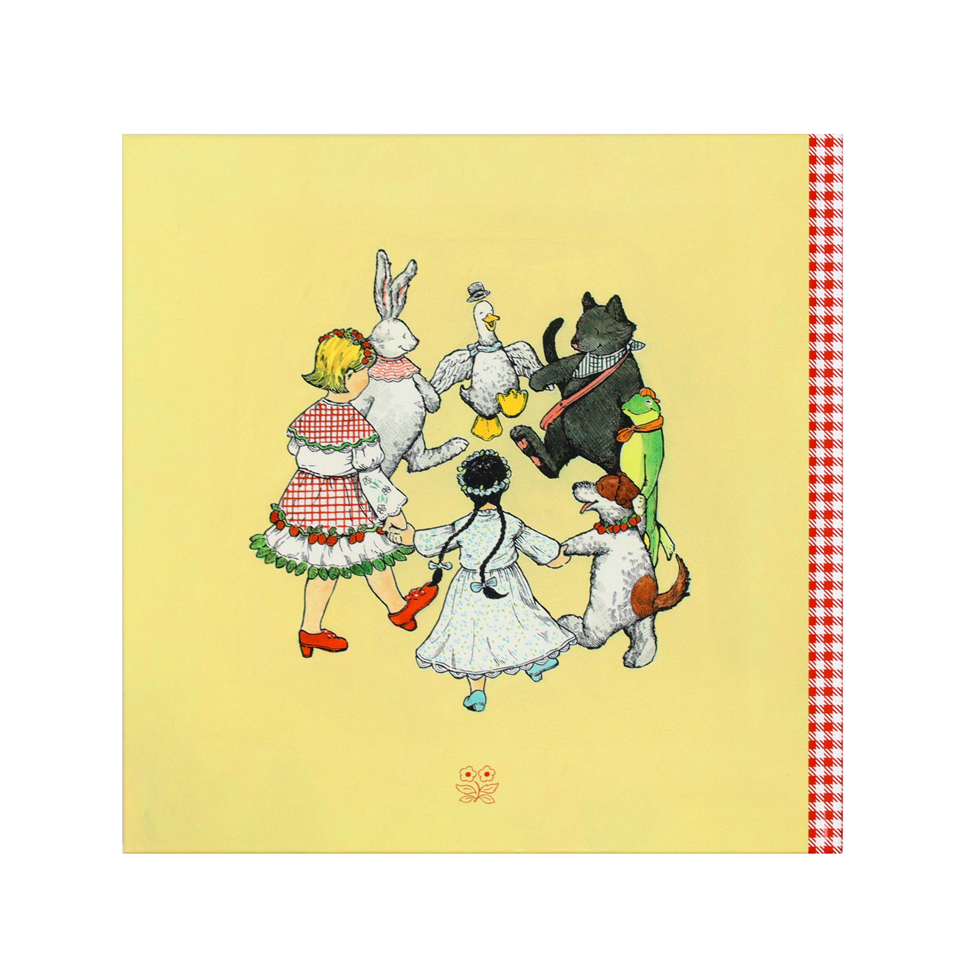 アパレルブランドPOPPY 絵本『いちごほっぺのココ』 挿絵 (裏表紙)