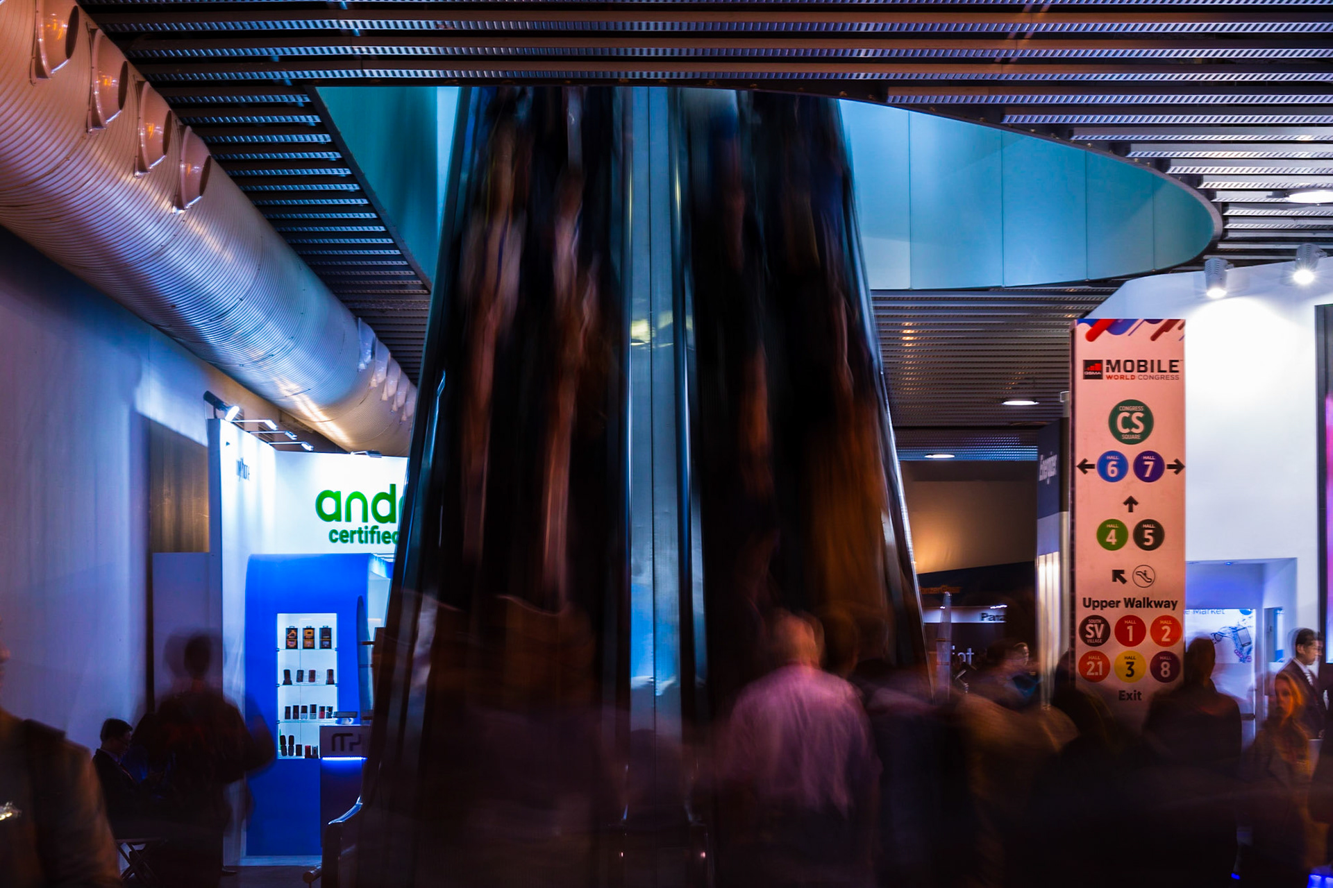 February 26, 2018 - Hospitalet de Llobregat, Barcelona, Catalonia, Spain. First day on Mobile World Congress in Fira Gran Via.