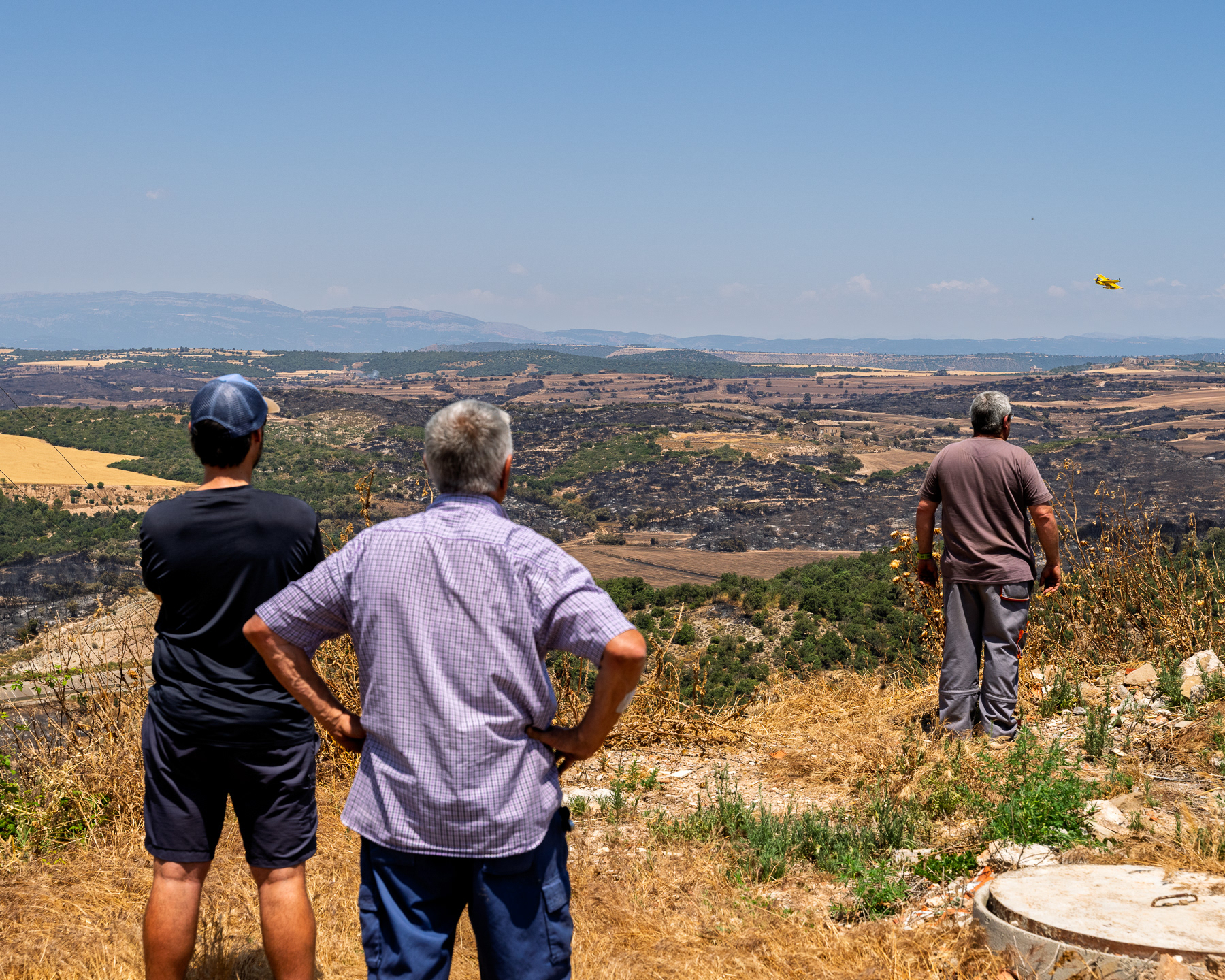 Wildfires in La Segarra, Lleida, Spain 2025