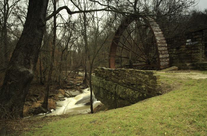Mill remains before historic wheel removal
