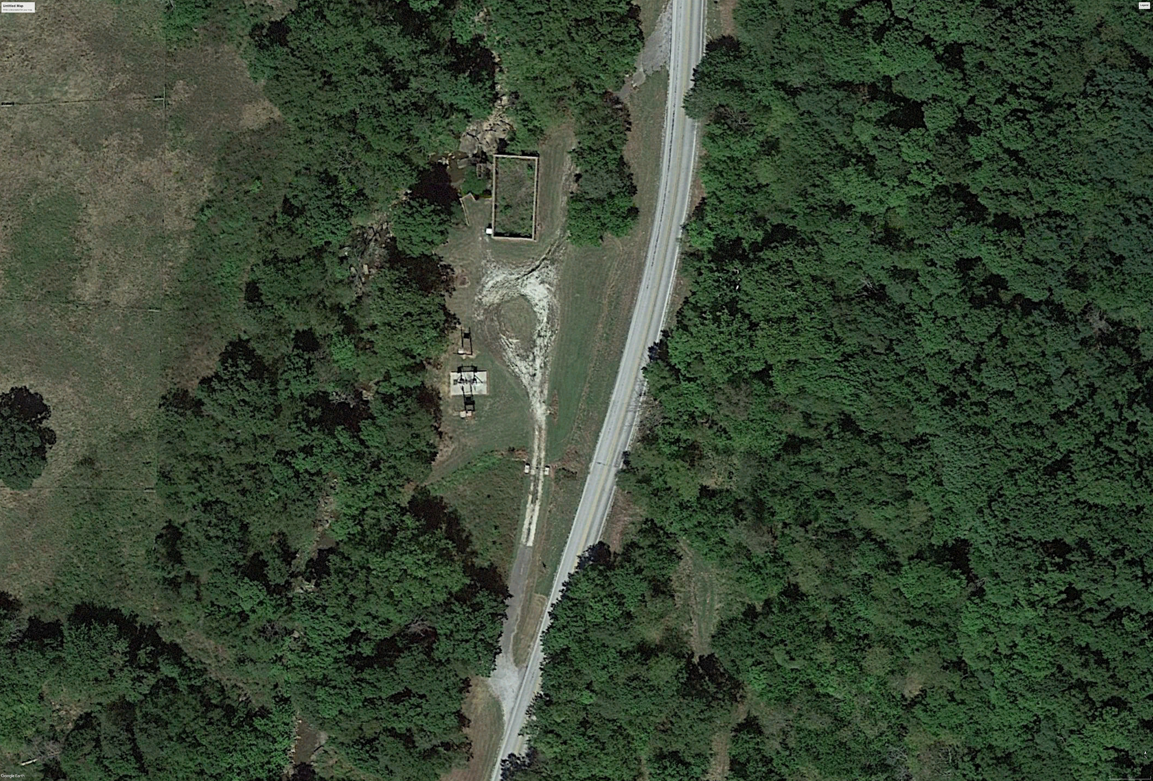 Aerial view of existing site