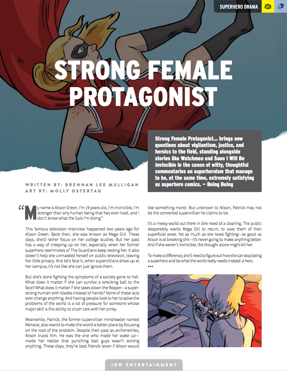 One Sheet for Strong Female Protagonist