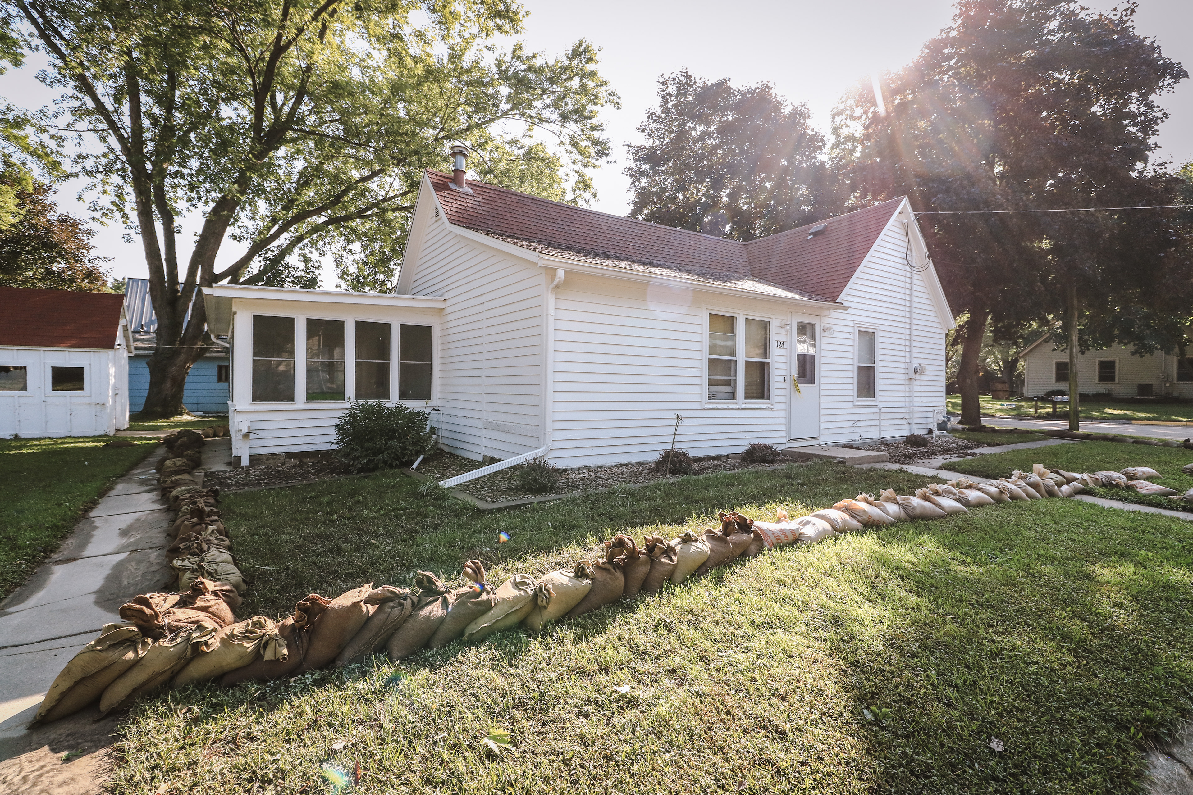 Jim Craney's home on August 22, 2018, one day after the August 21, 2018 flooding.