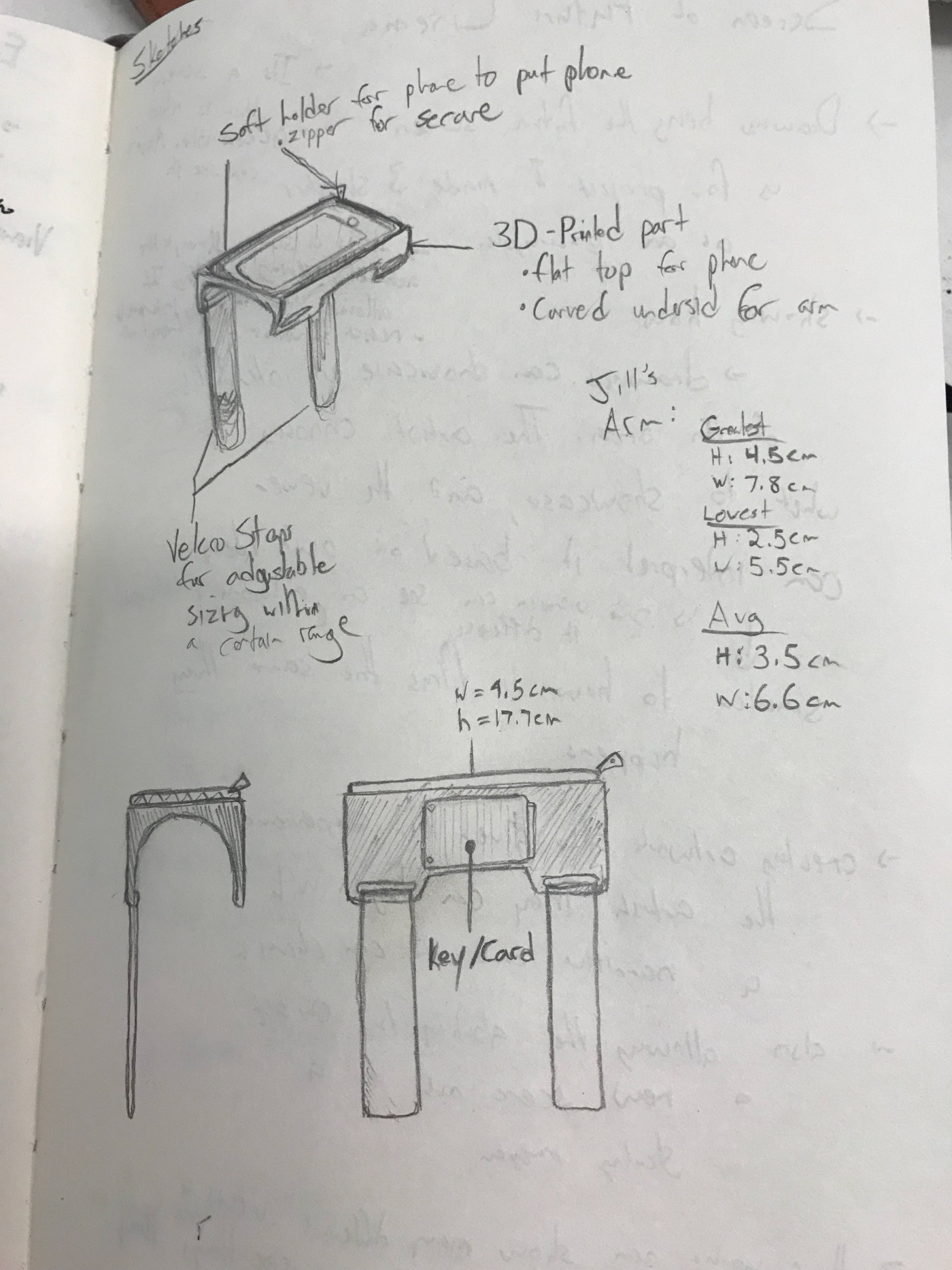 The Tinkercad design process of a place holder