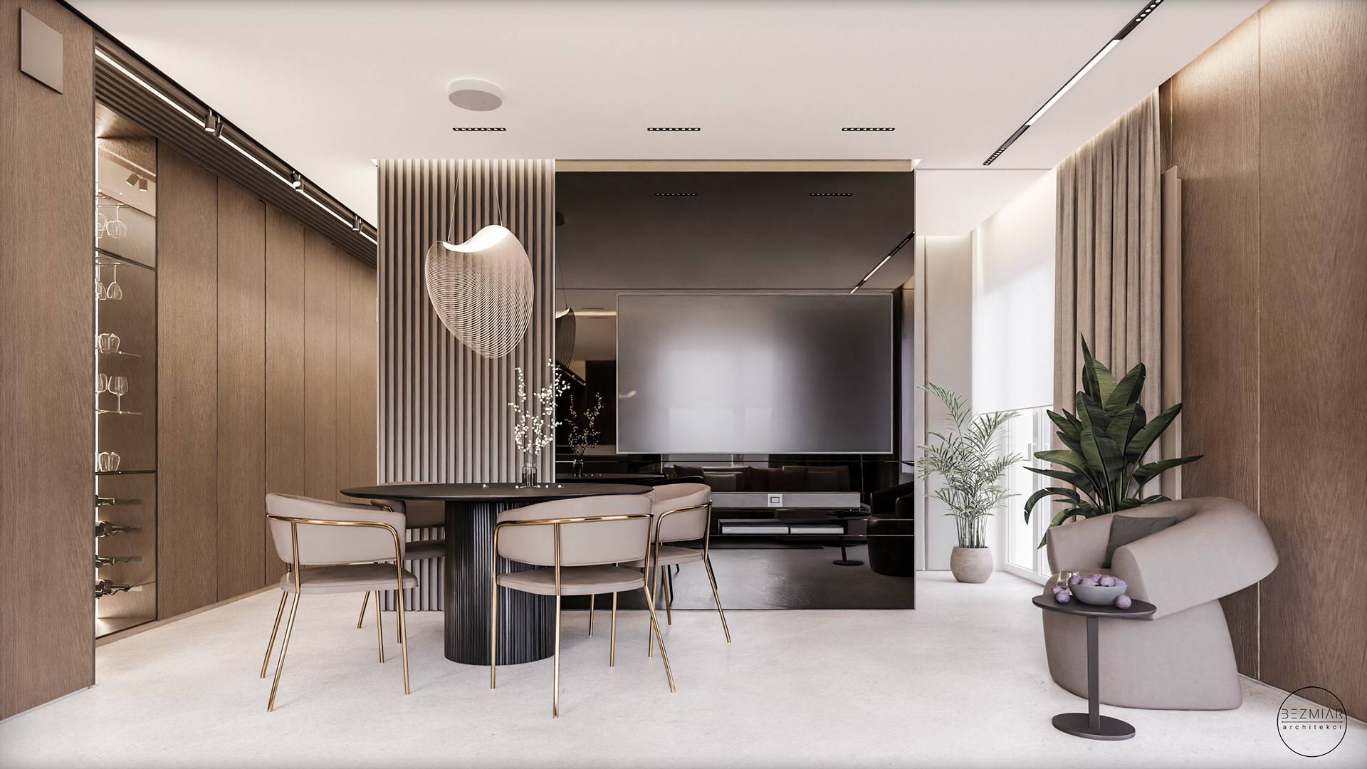 Caffee latte apartment for Bezmiar Architects