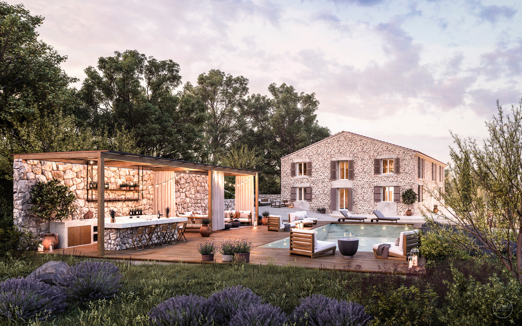 Wedding in Provence for Domaine de noe