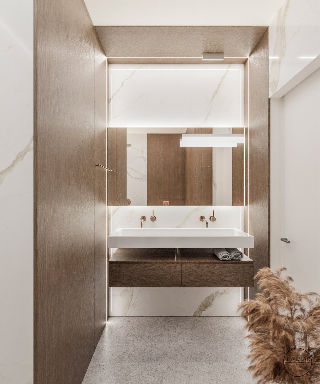 Caffee latte apartment for Bezmiar Architects