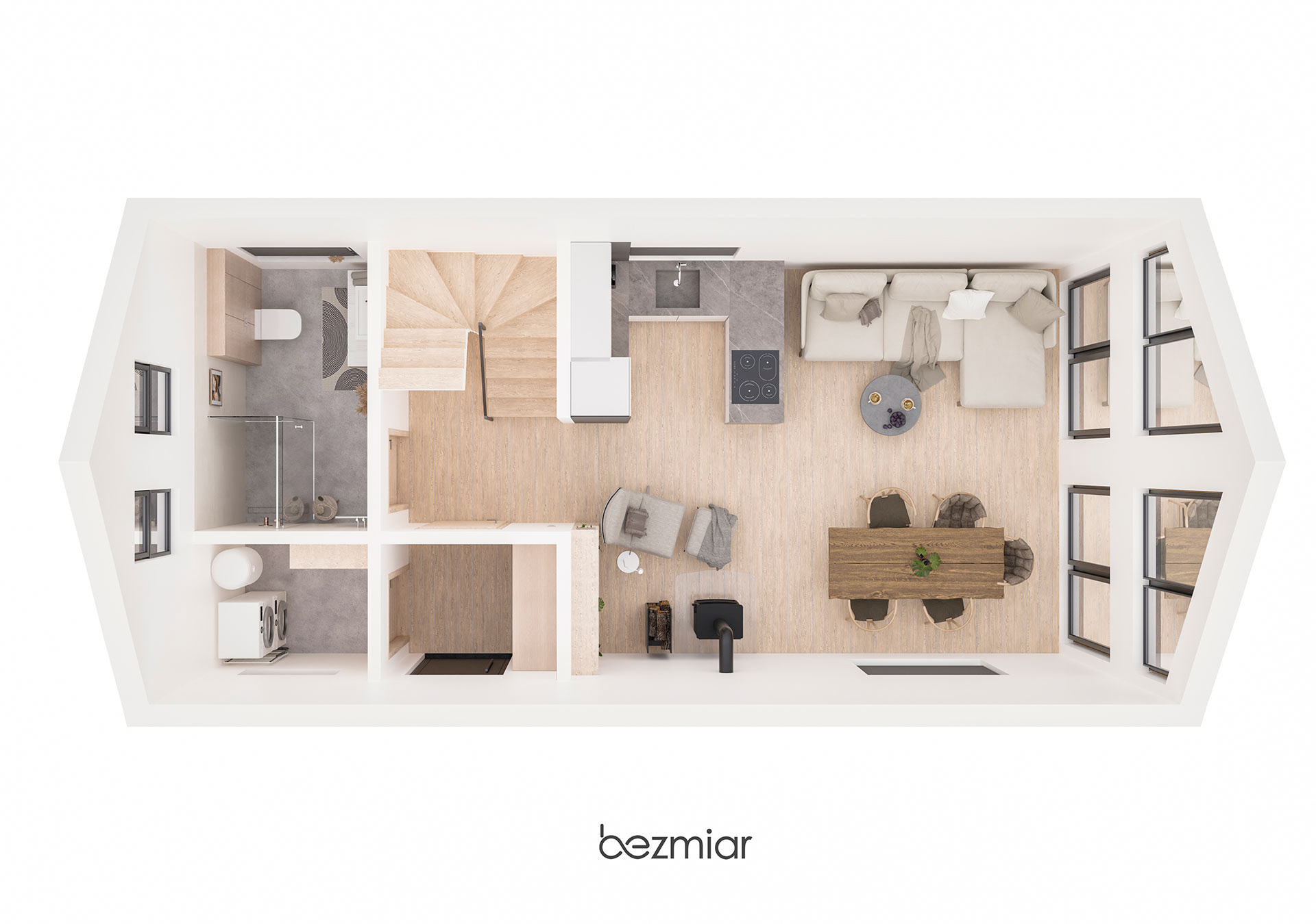 Frame house for Woodenfactory