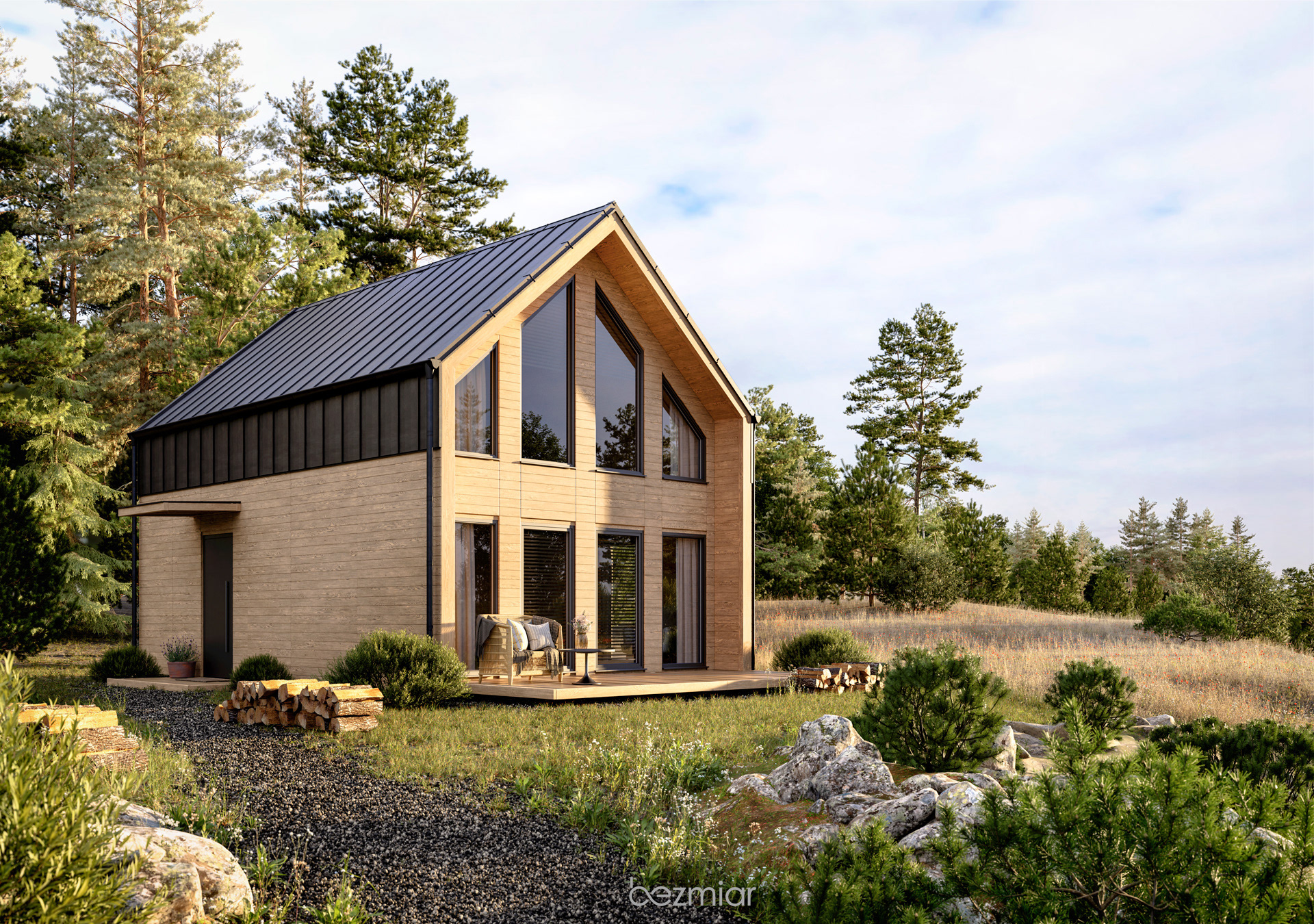 Frame house for Drewnolandia