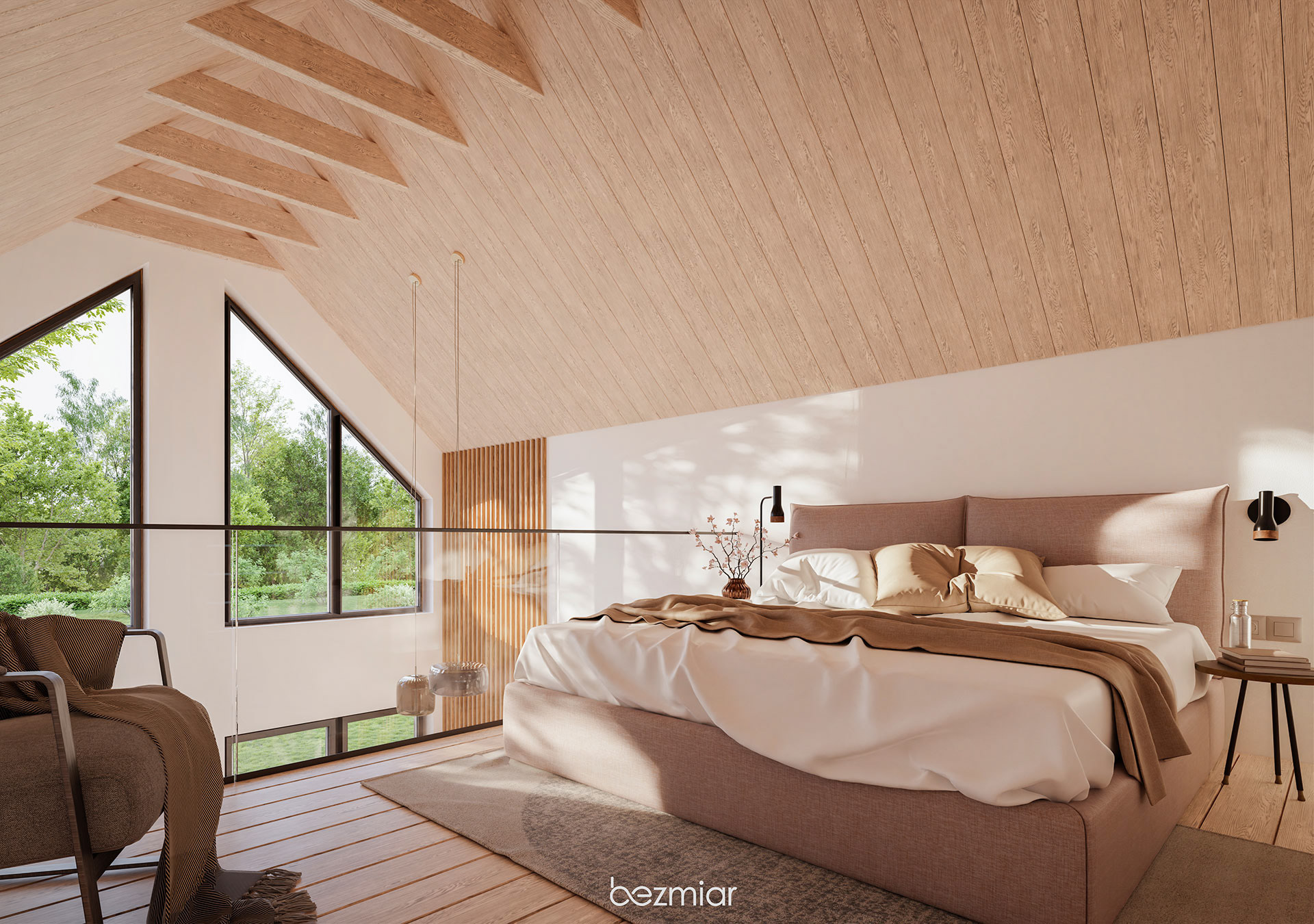 Frame house interior for Woodenfactory