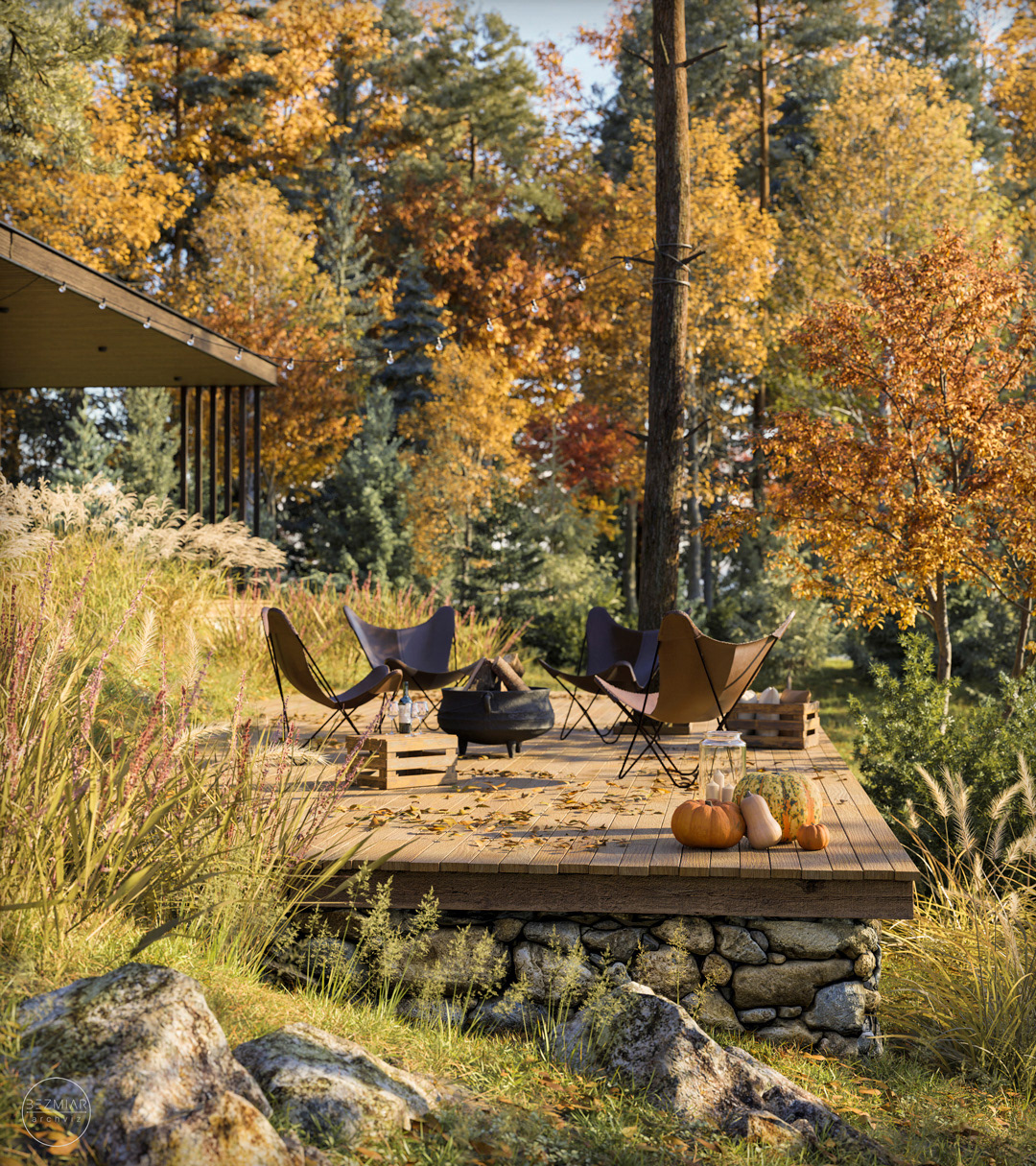 House by lake for Bezmiar Architects