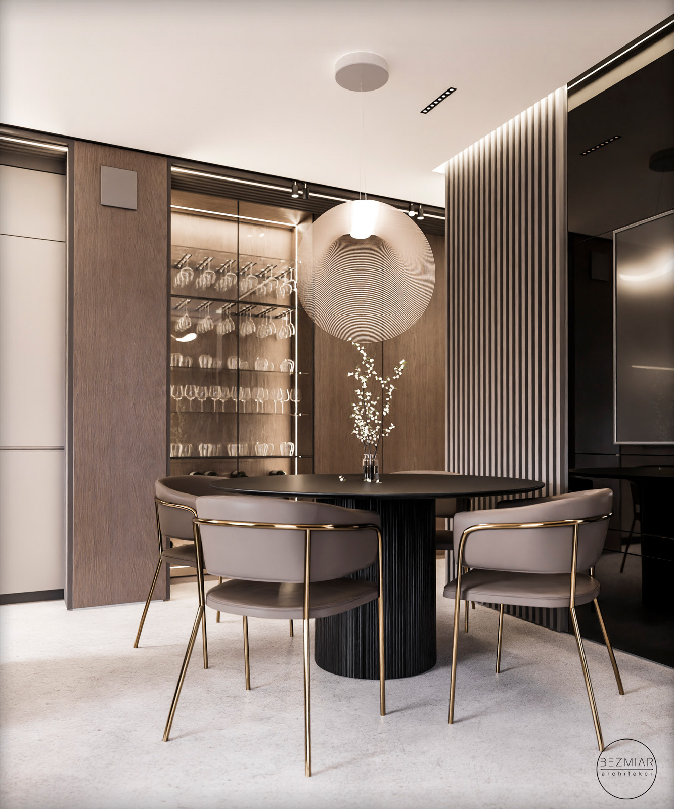 Caffee latte apartment for Bezmiar Architects