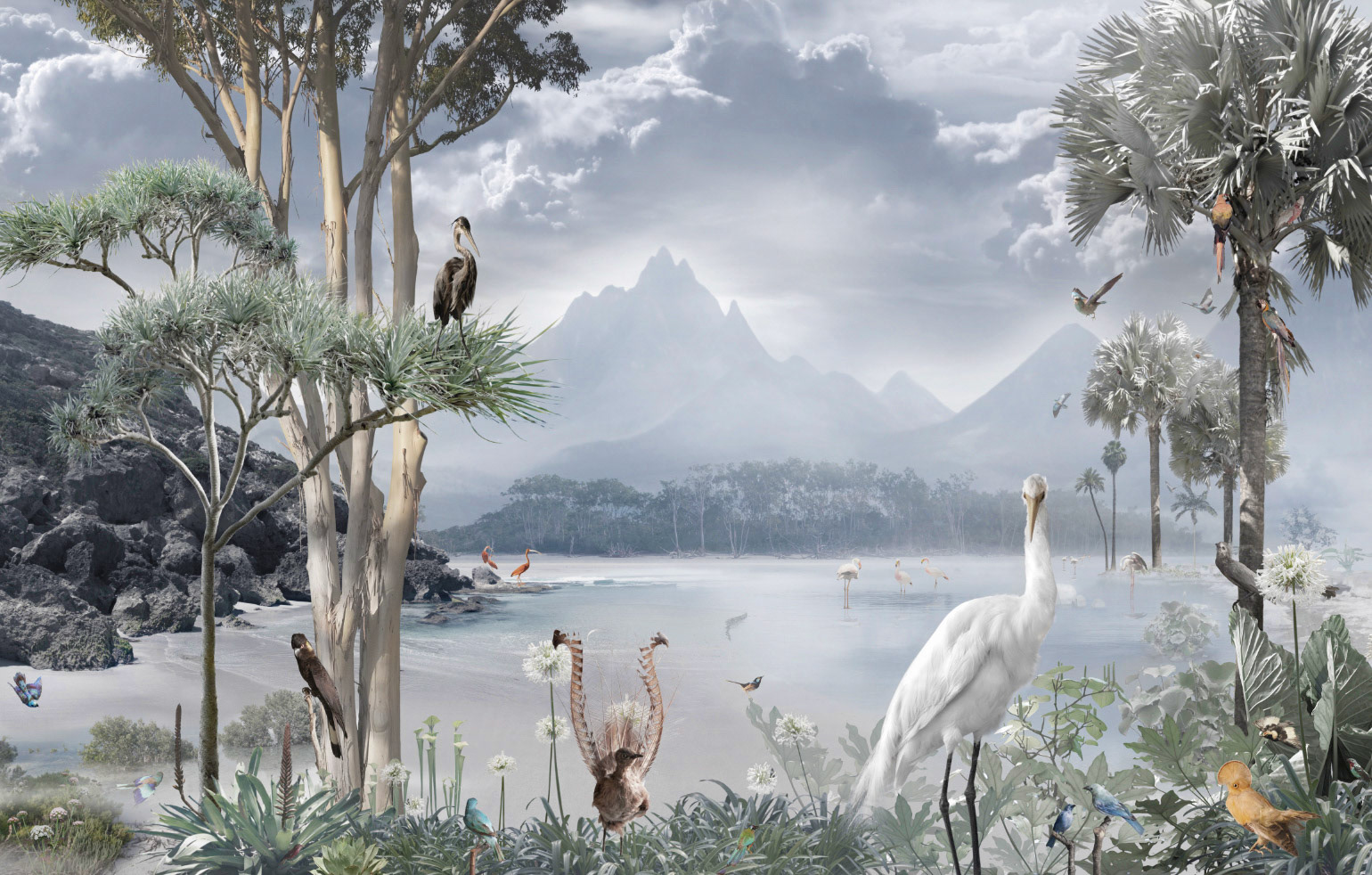 Le Vol I - Allusion Illusion  2018 - 220 x 110 cm Customisable to various sizes for site specific installation