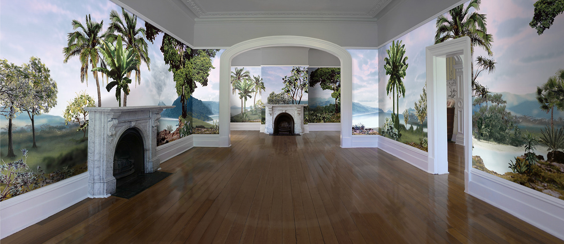 WITH A VIEW TO PARADISE GALLERY 1 - 2004           166 x 72 cm