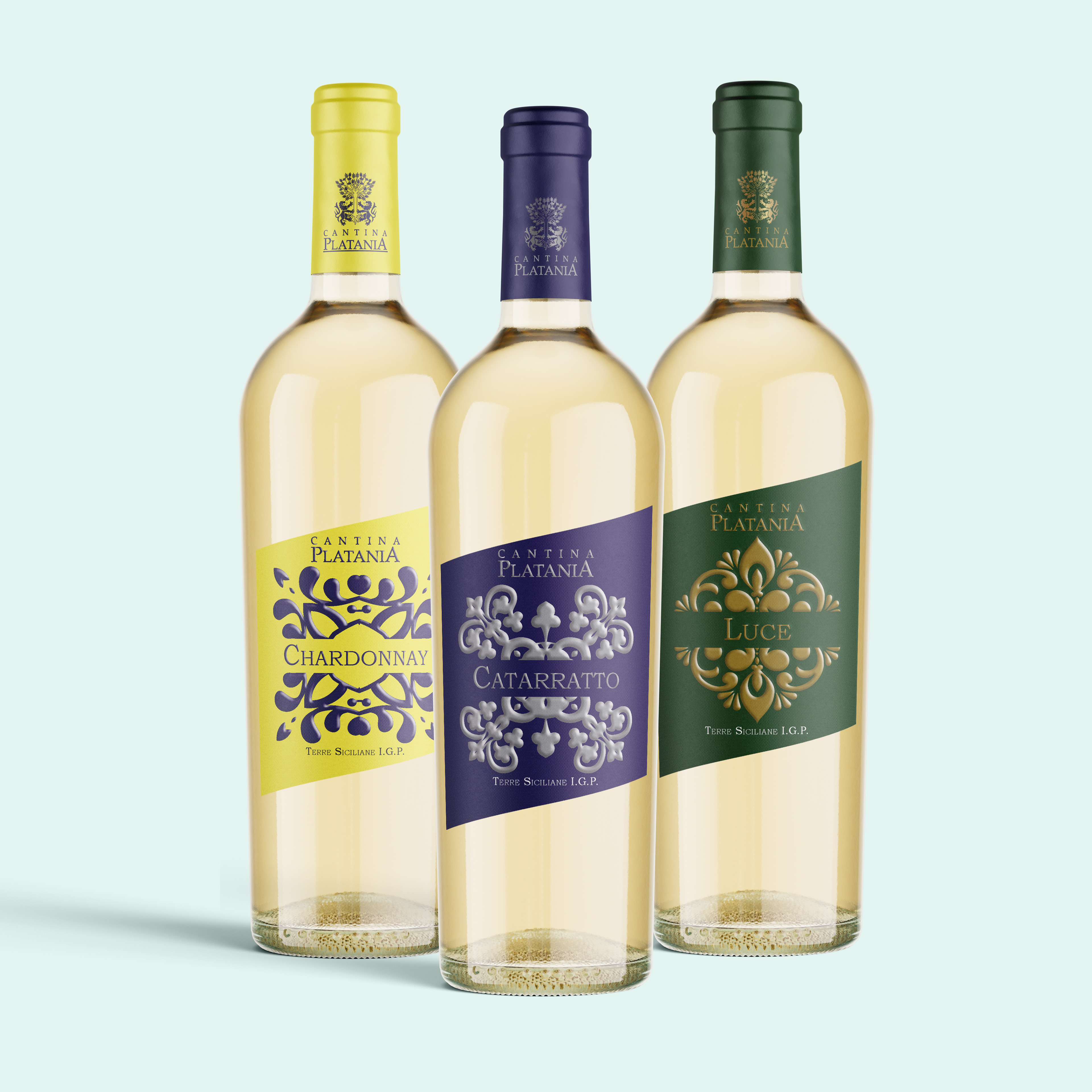 Etichette Chardonnay, Catarratto e Luce