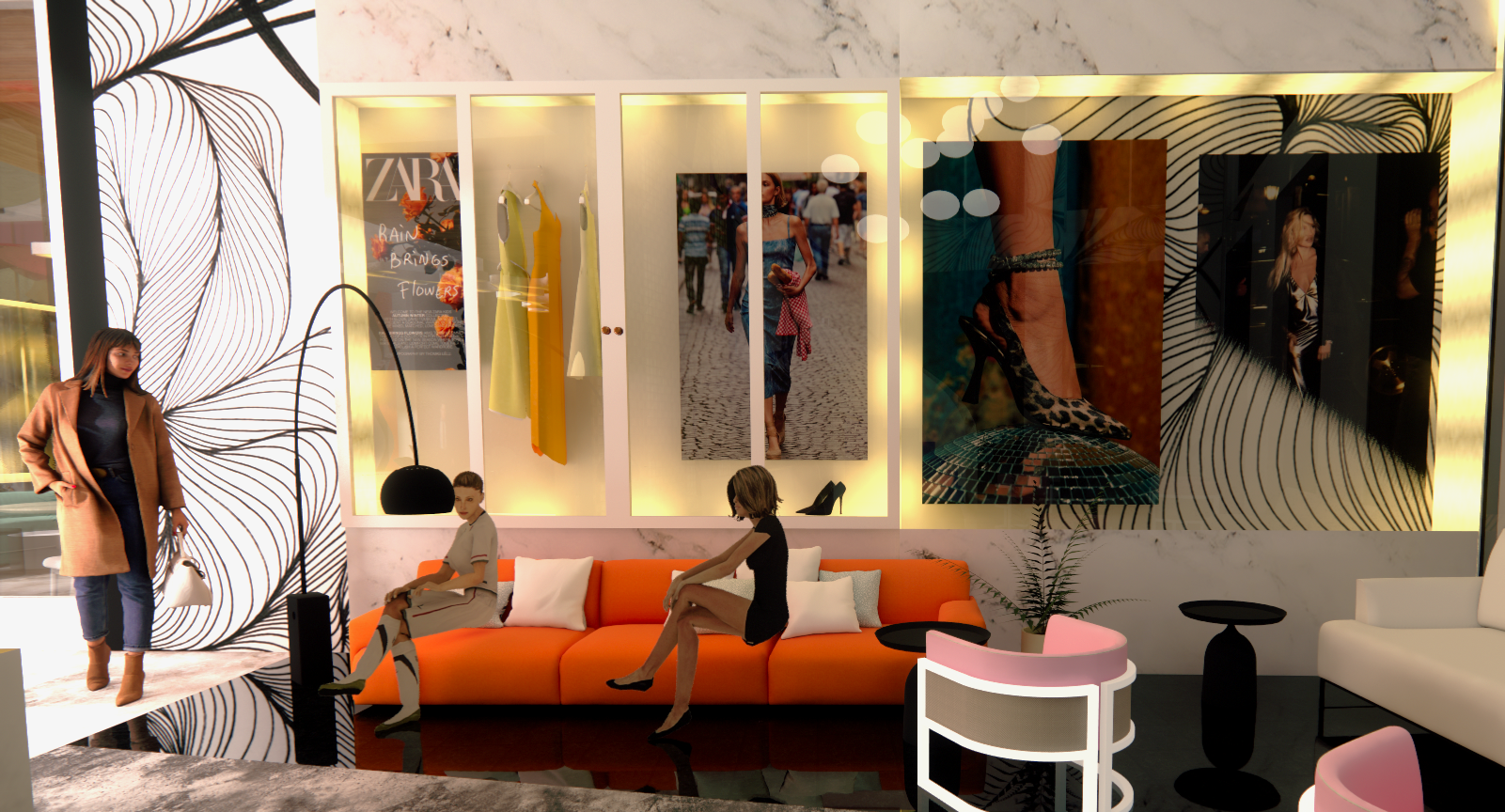 Main Entrance Display Render