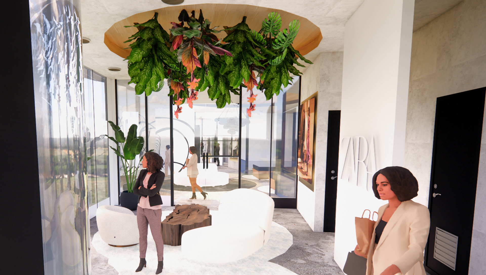 Private Staff Lounge Render