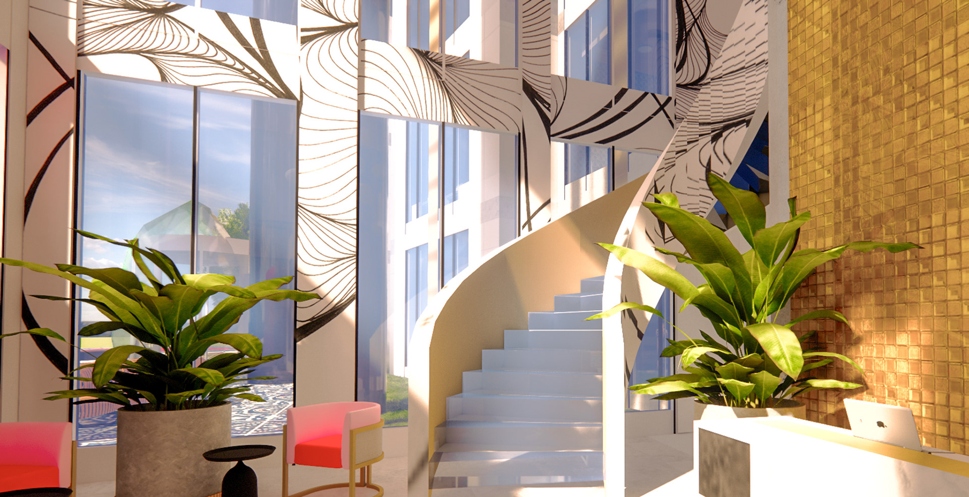 Main Staircase Render