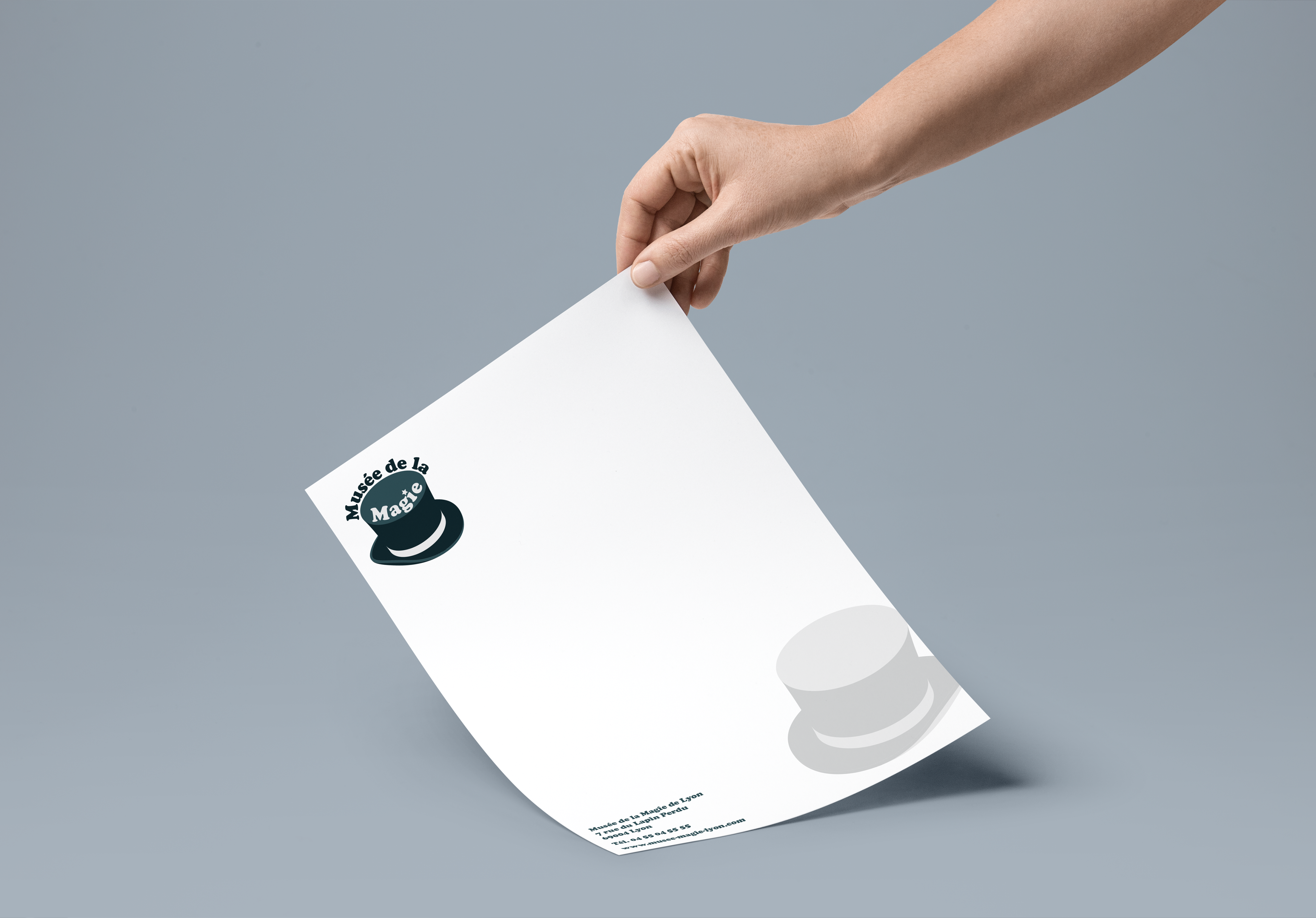 Papier à en-tête, Thème Musée, format A4