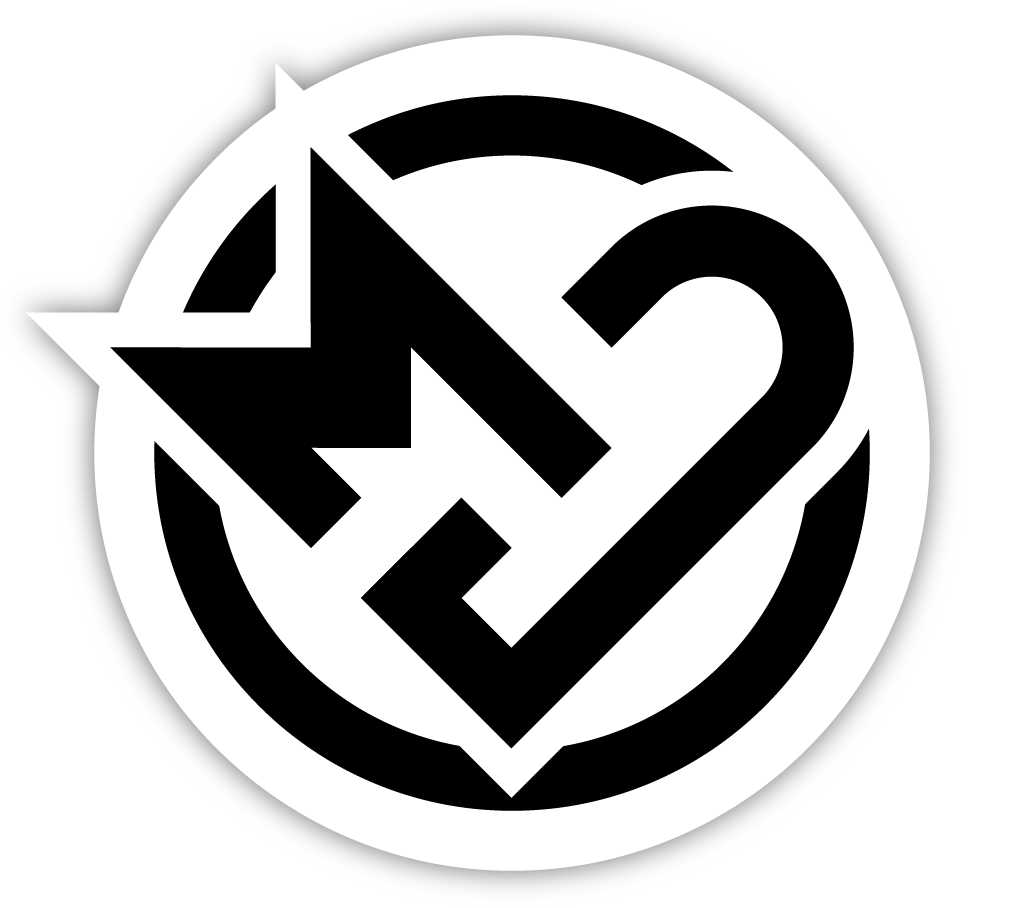 Rap Duo Make and Gisu's logo. Good example of adaptability, since I designed the other way around, G on the left, the customer just flipped it around, so it matches the name of the duo.
