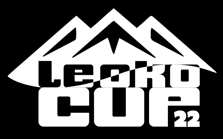 Sometimes, one has very limited space to maneuver. This logo is actually a combination of elements from two different logos: the mountains from the gym's logo that is organizing a weightlifting cup, and the name of the company supplying the weights used in the competition. But it works!