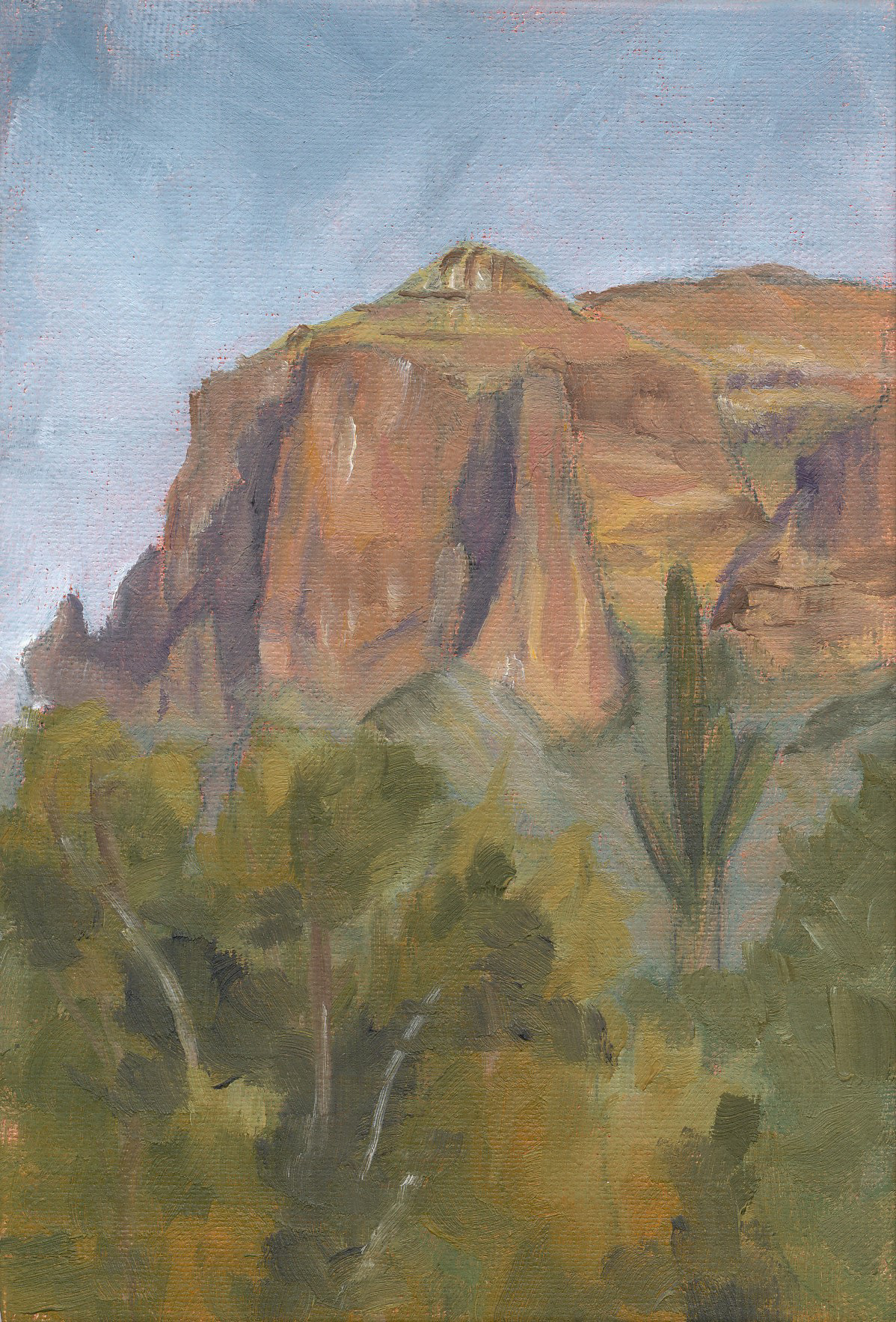 AJ Library, Oil, 6x4 inches, $170