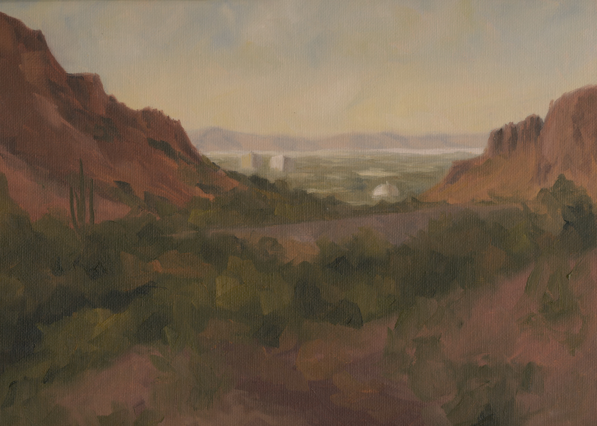 Piestewa Peak, Oil, 9x12 inches, $350