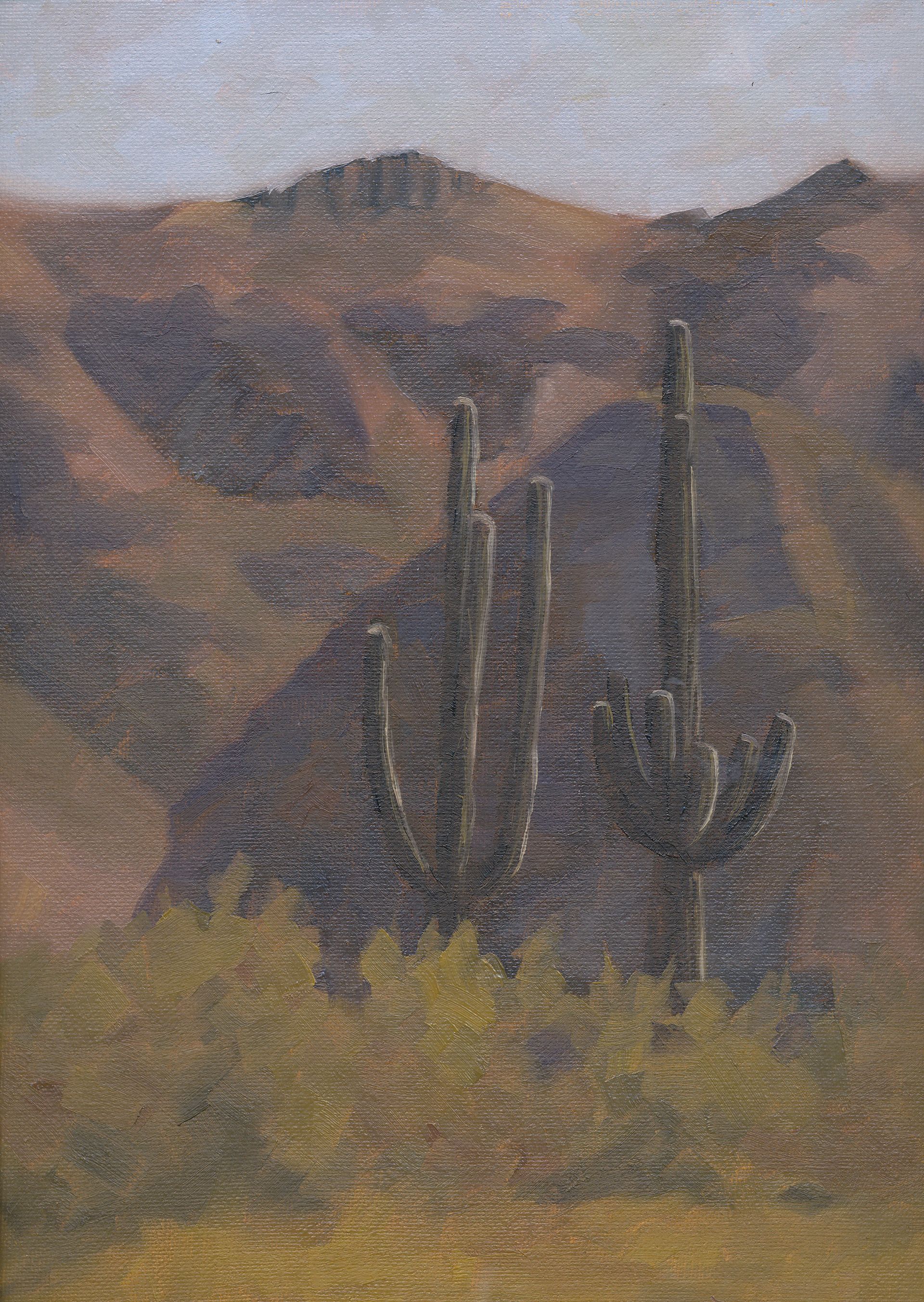 Silly Mountain, Oil, 12x9 inches, $350