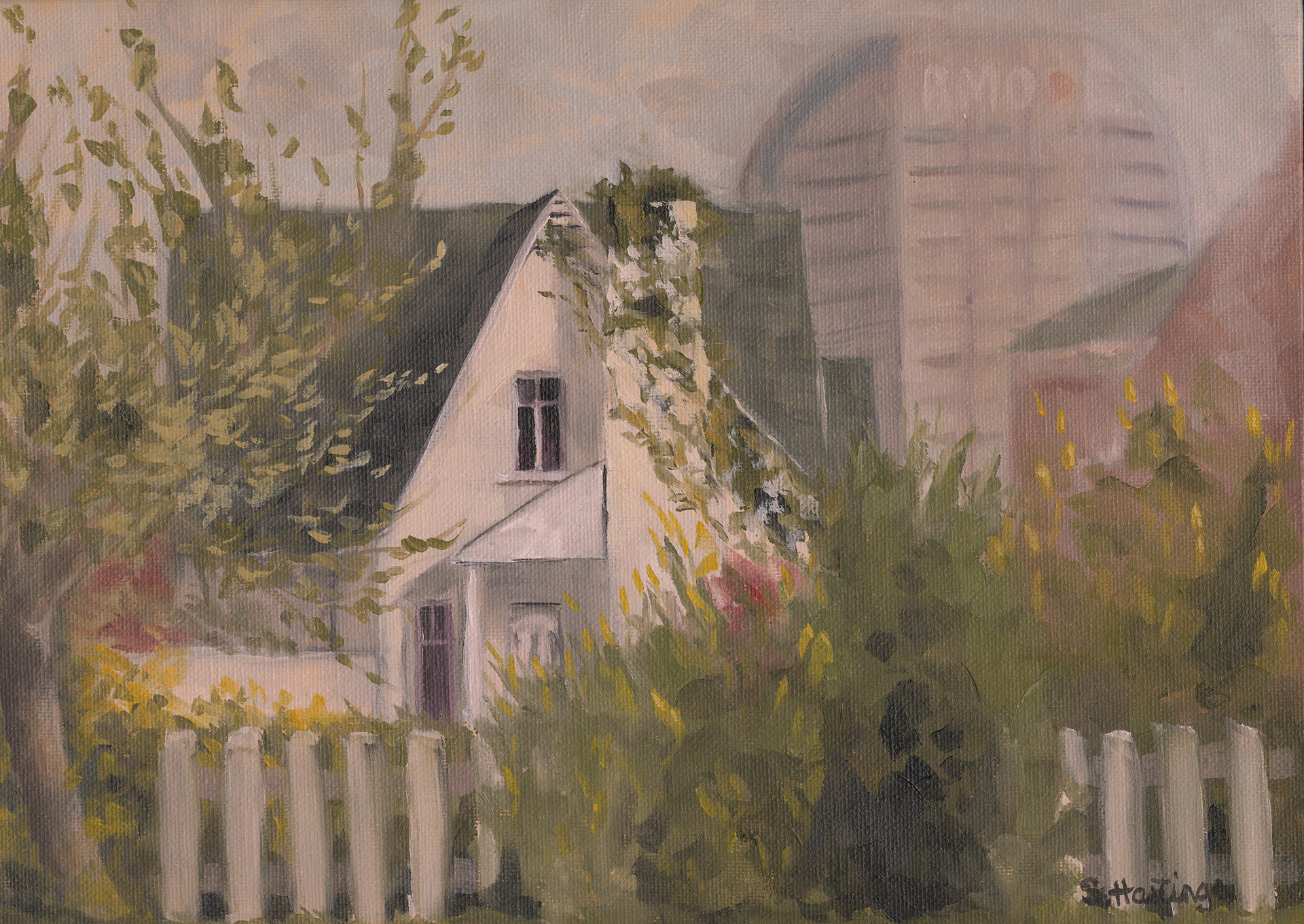 Culver Street, Oil, 9x12 inches, $350