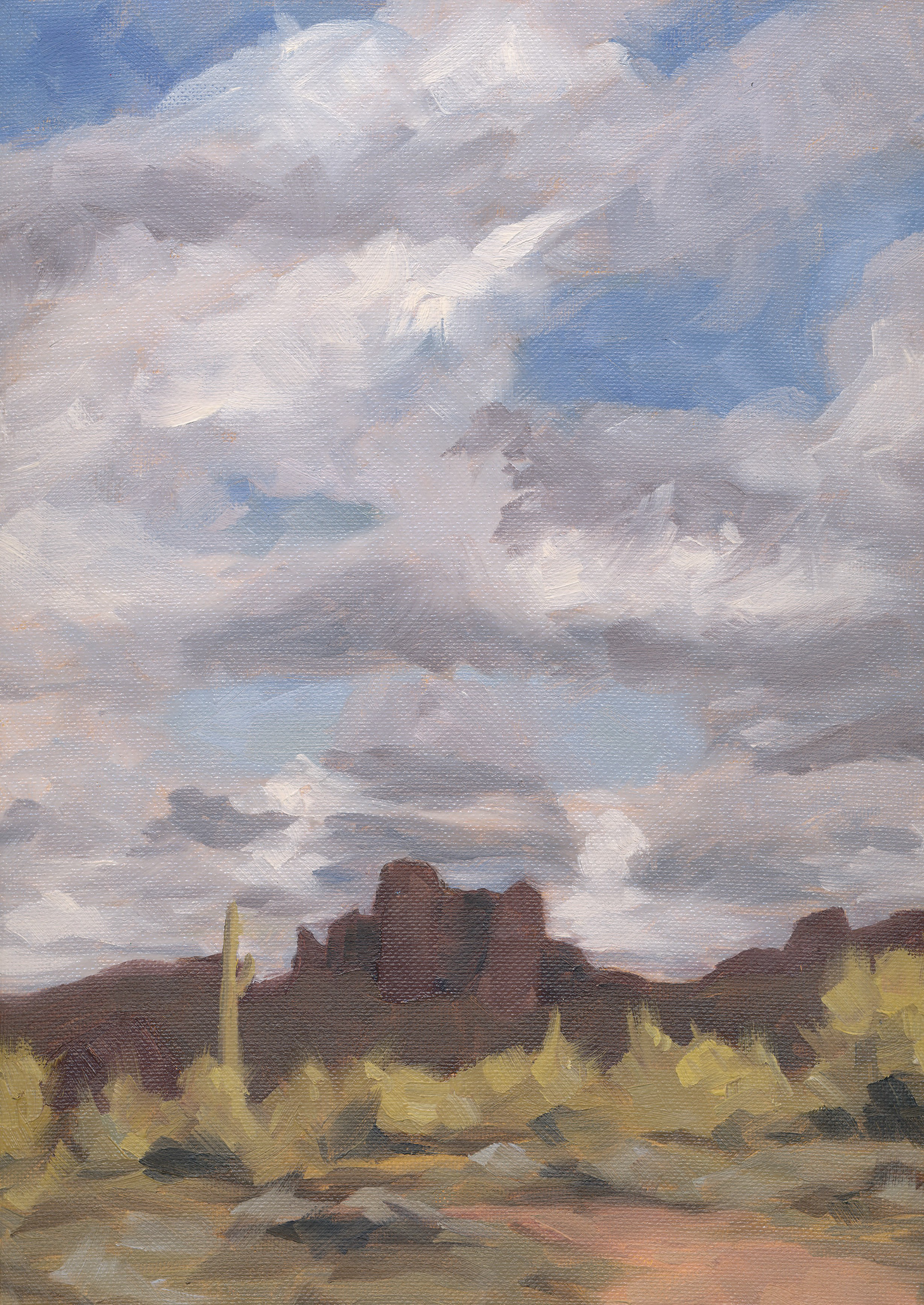 Desert Skies, Oil, 12x9 inches, $350