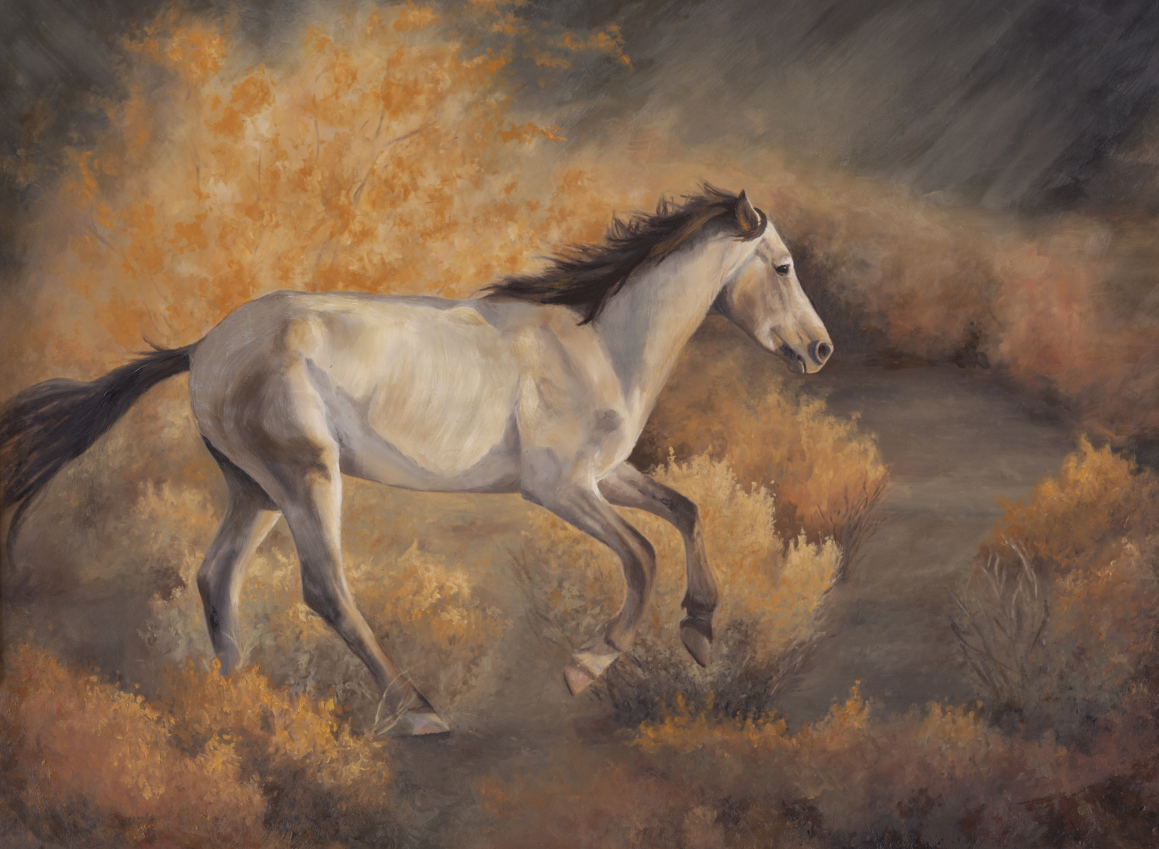 Desert Spirit, Oil on Panel, 14x18 inches, $1,200