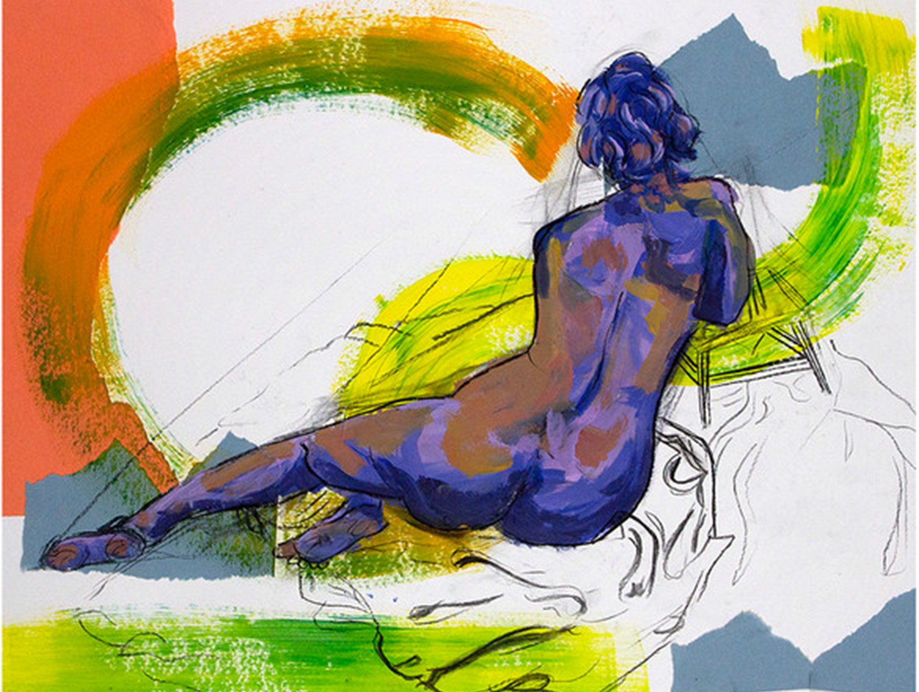 figure painting | 40 minute mixed media