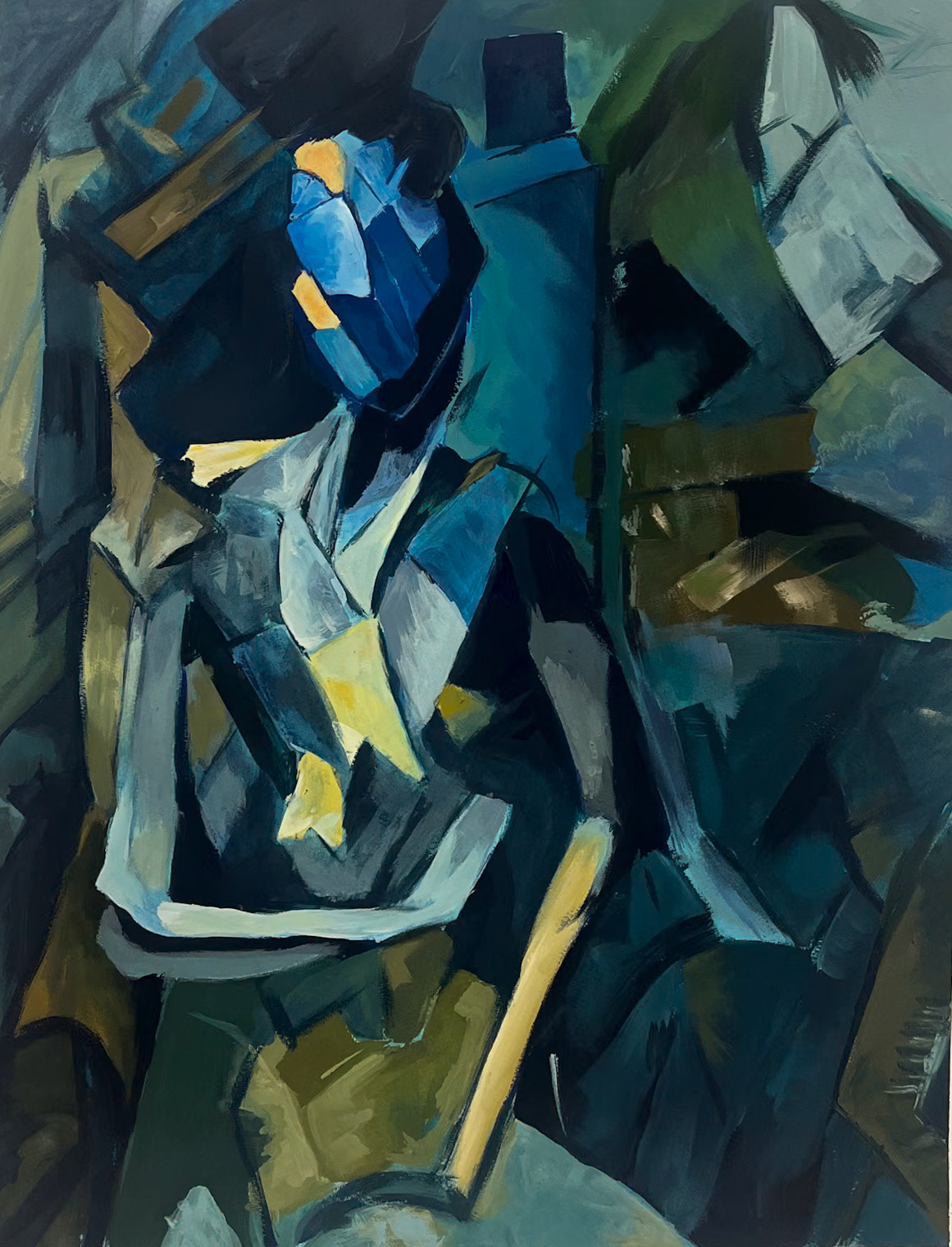 Seated Nude Picasso Master Copy | Gouache