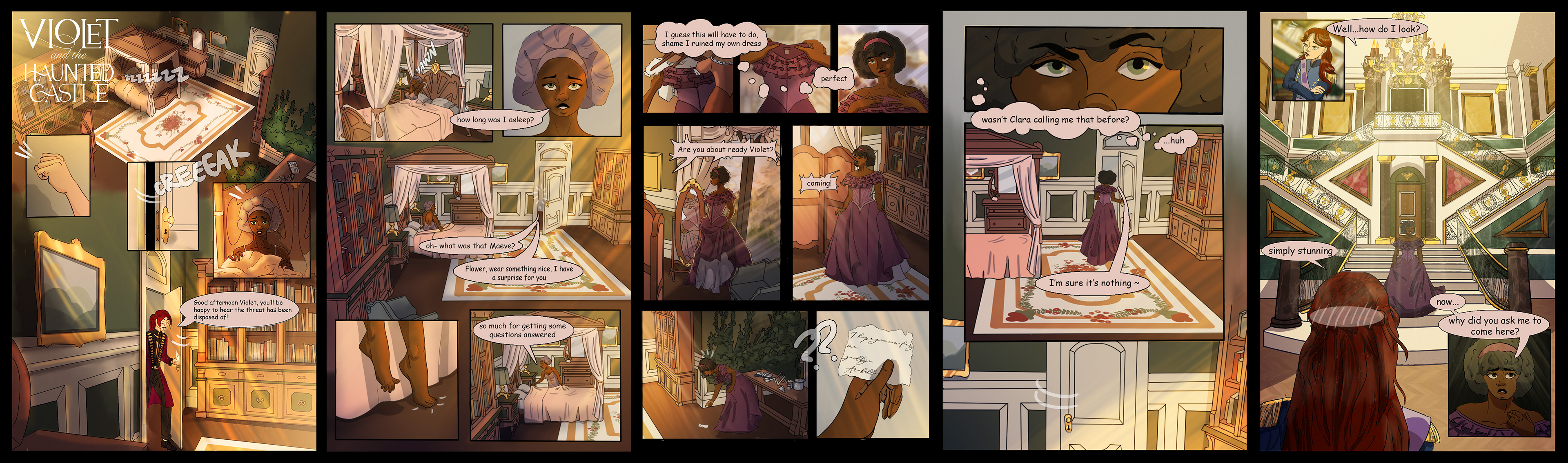 Violet and the Haunted Castle Season 2 Finale Comic Strip