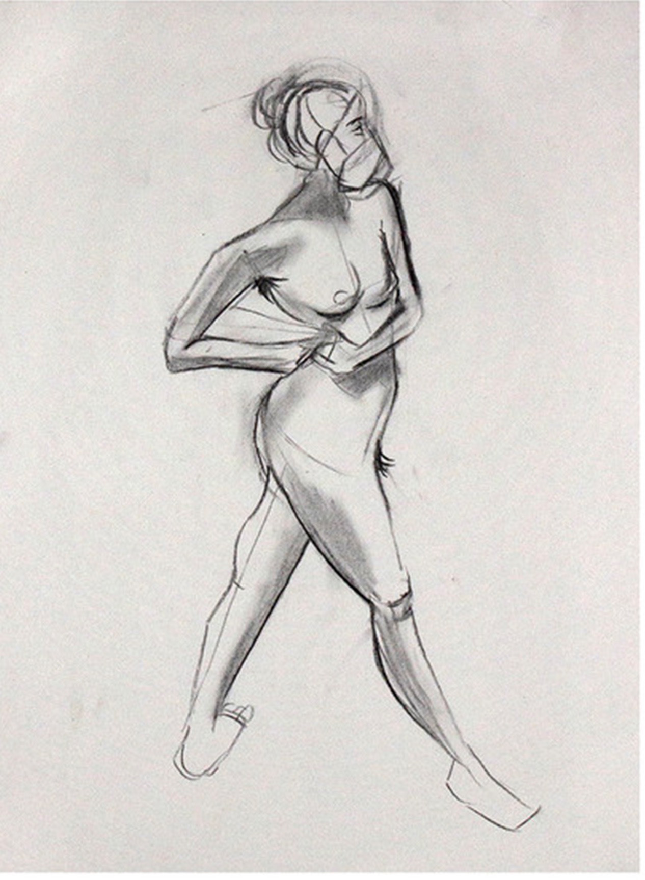 figure drawing: 15 minute chacoal