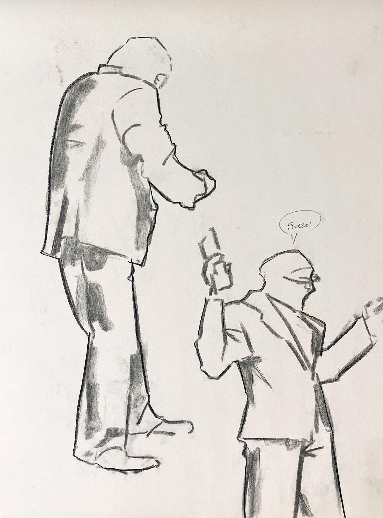 2 minutes each | charcoal