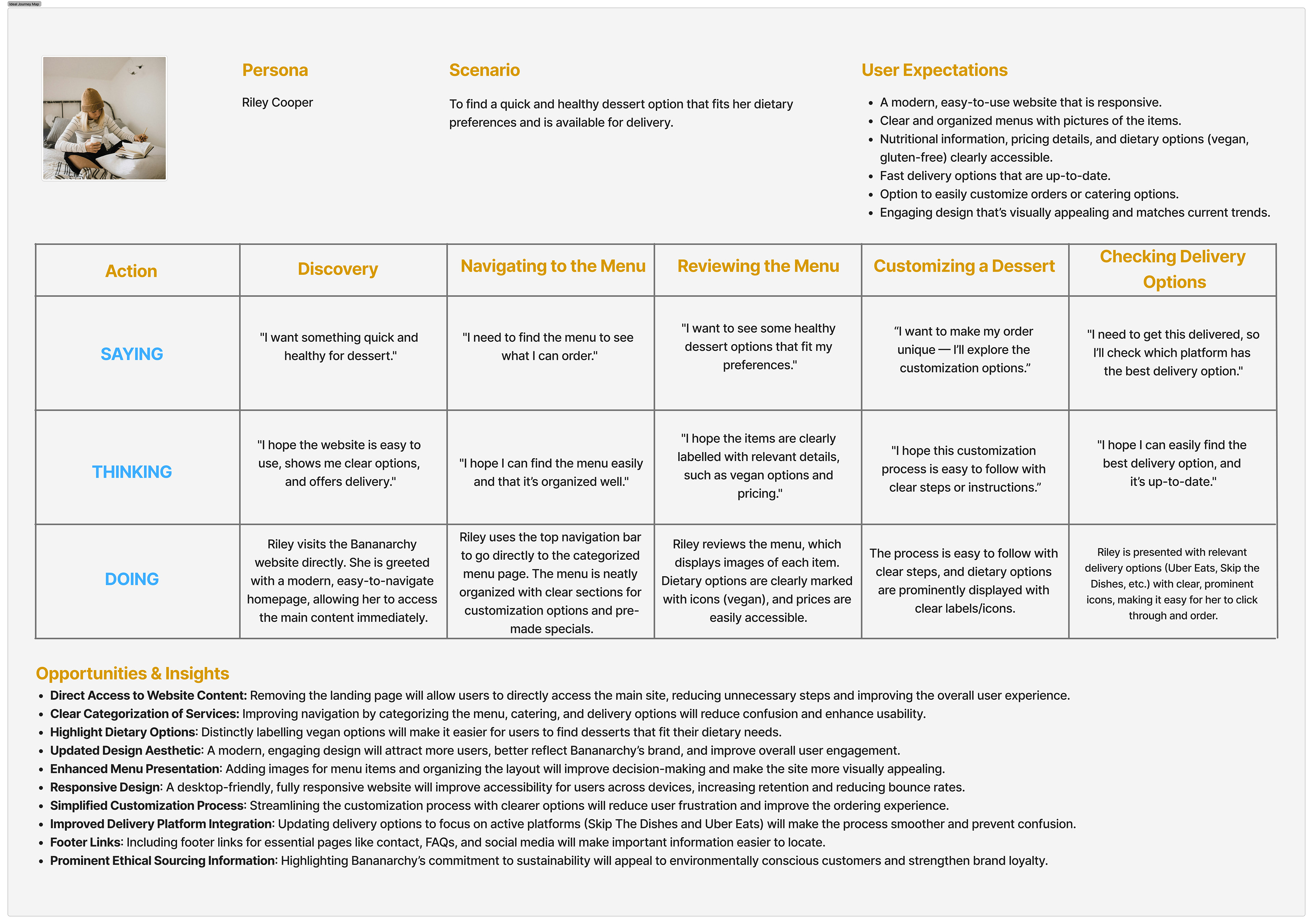 Ideal User Journey Map