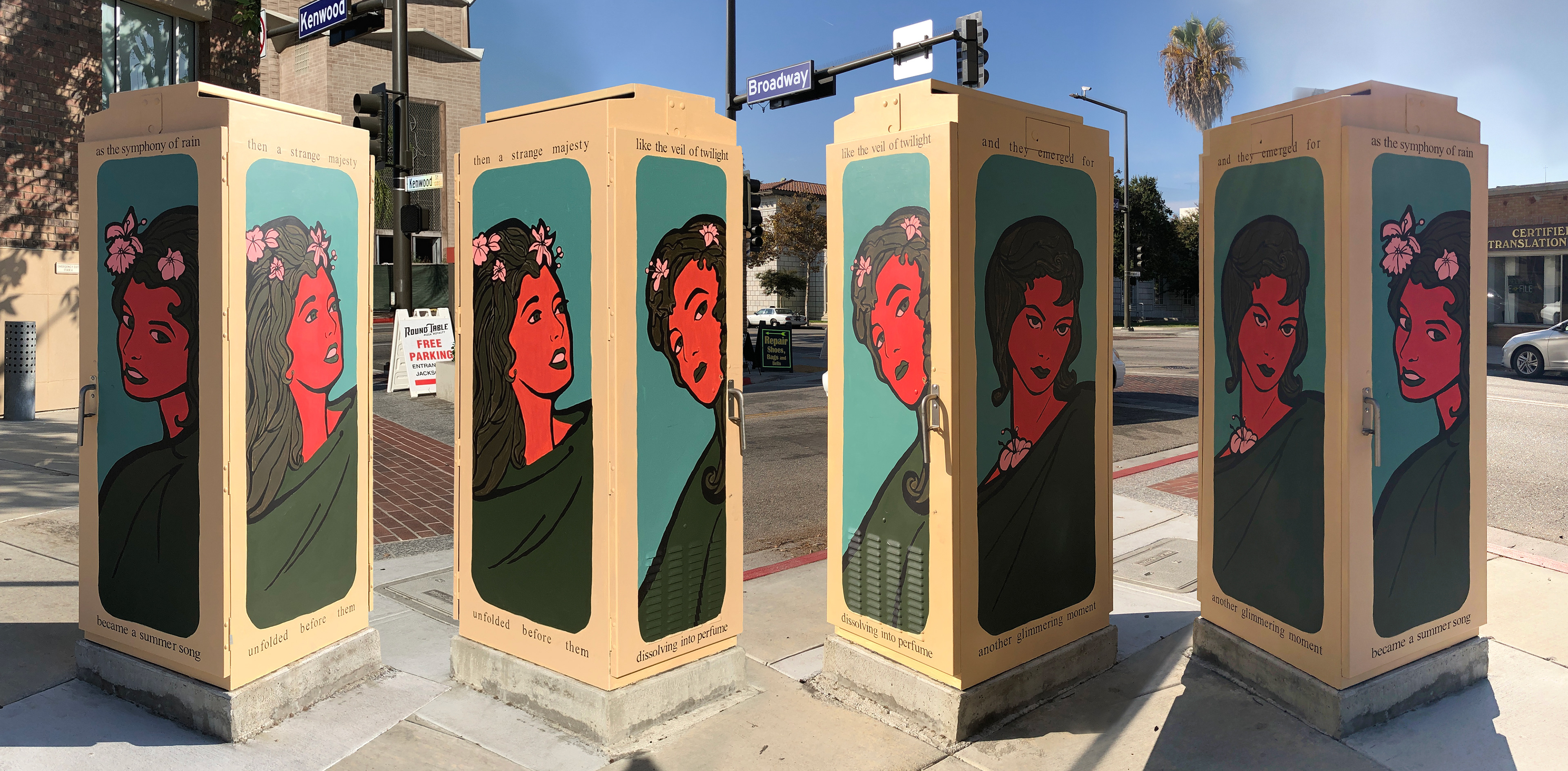 At Kenwood Street and Broadway