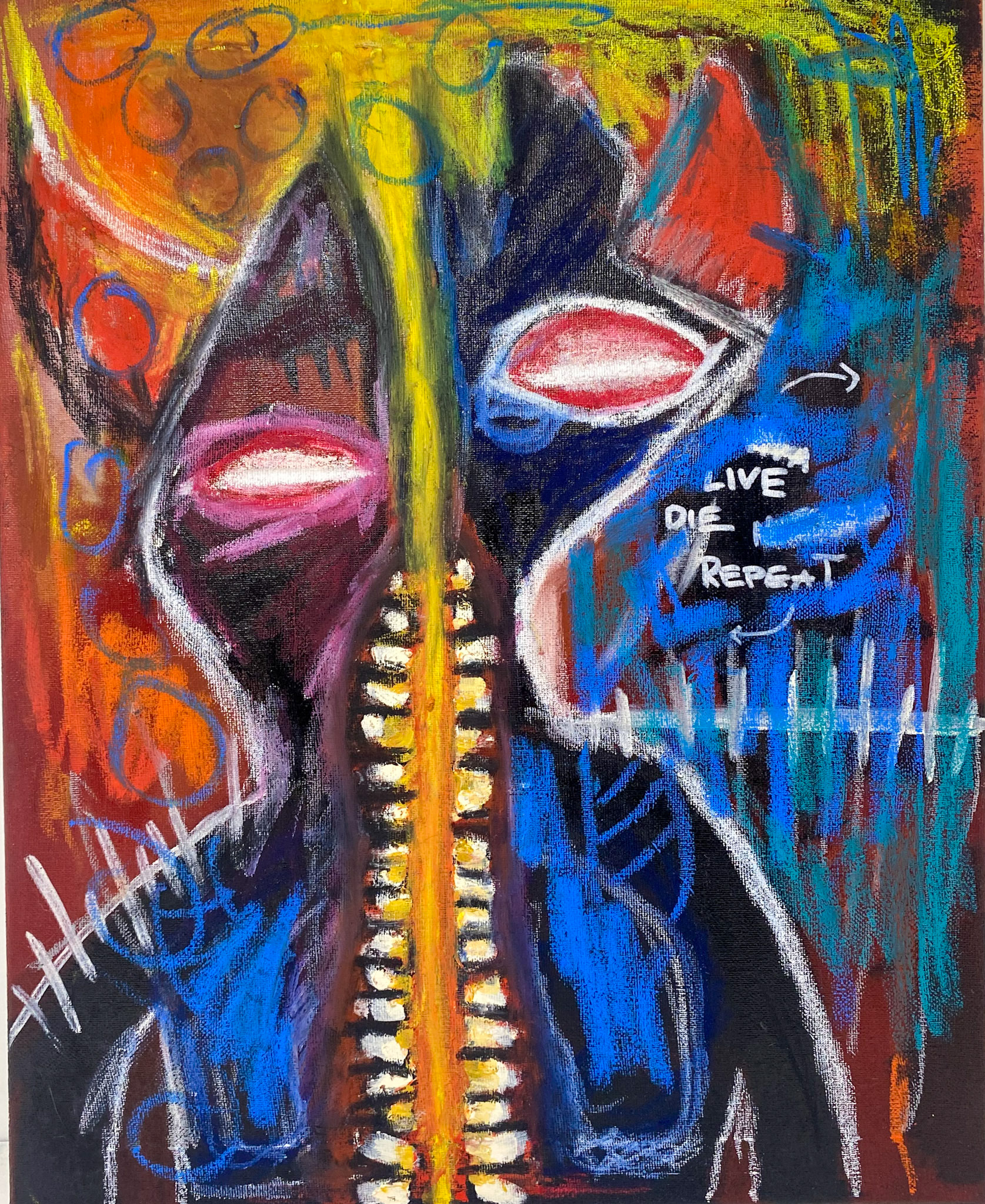 Acrylic & Pastel 16x20" Canvas