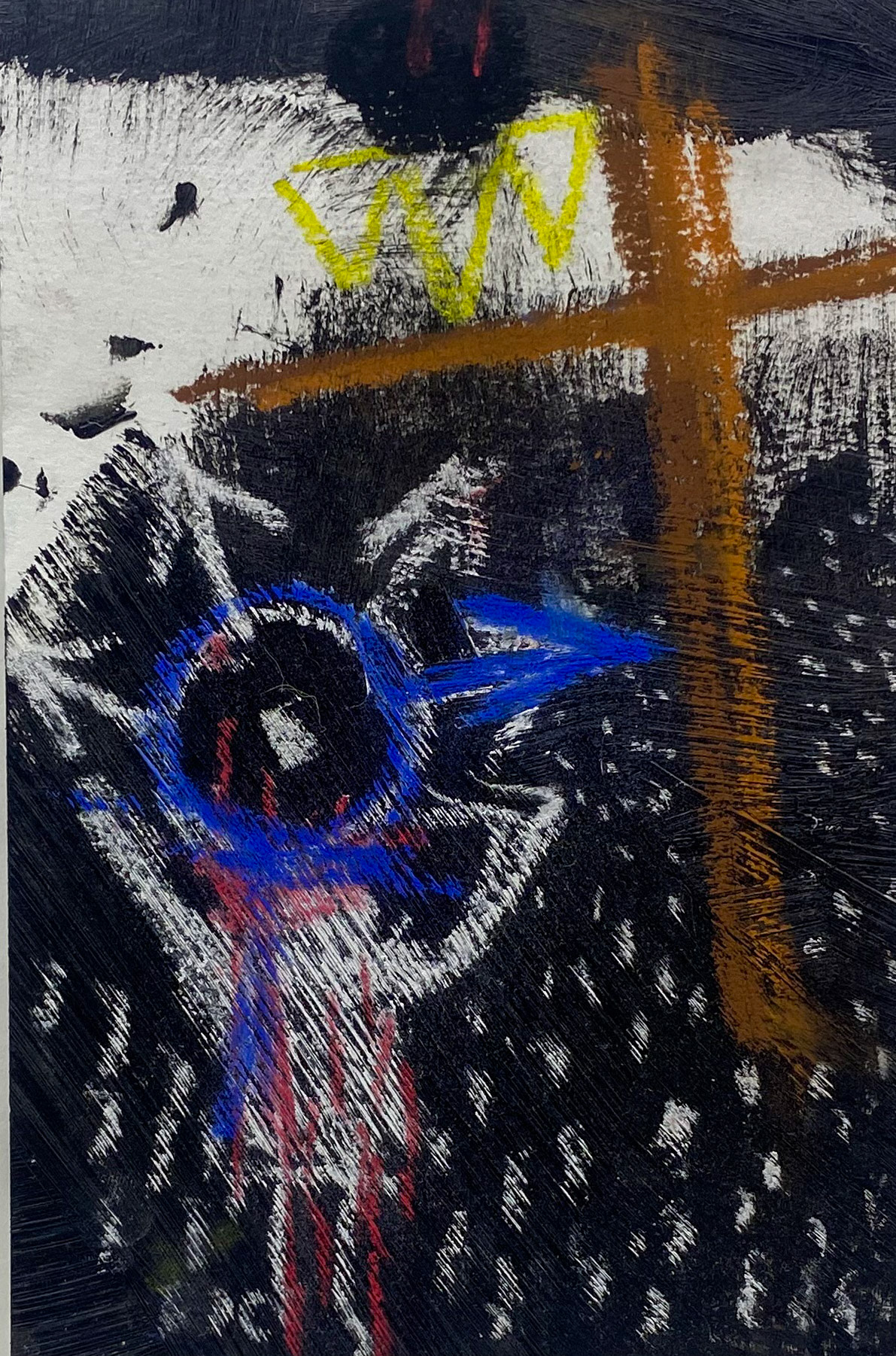 "The Watcher" 4x6" Multimedia Paper