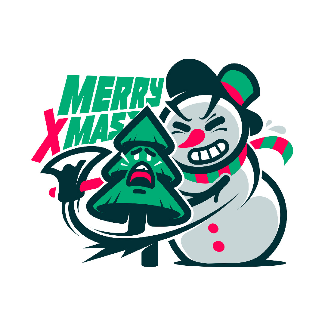 christmas illustration of 2018