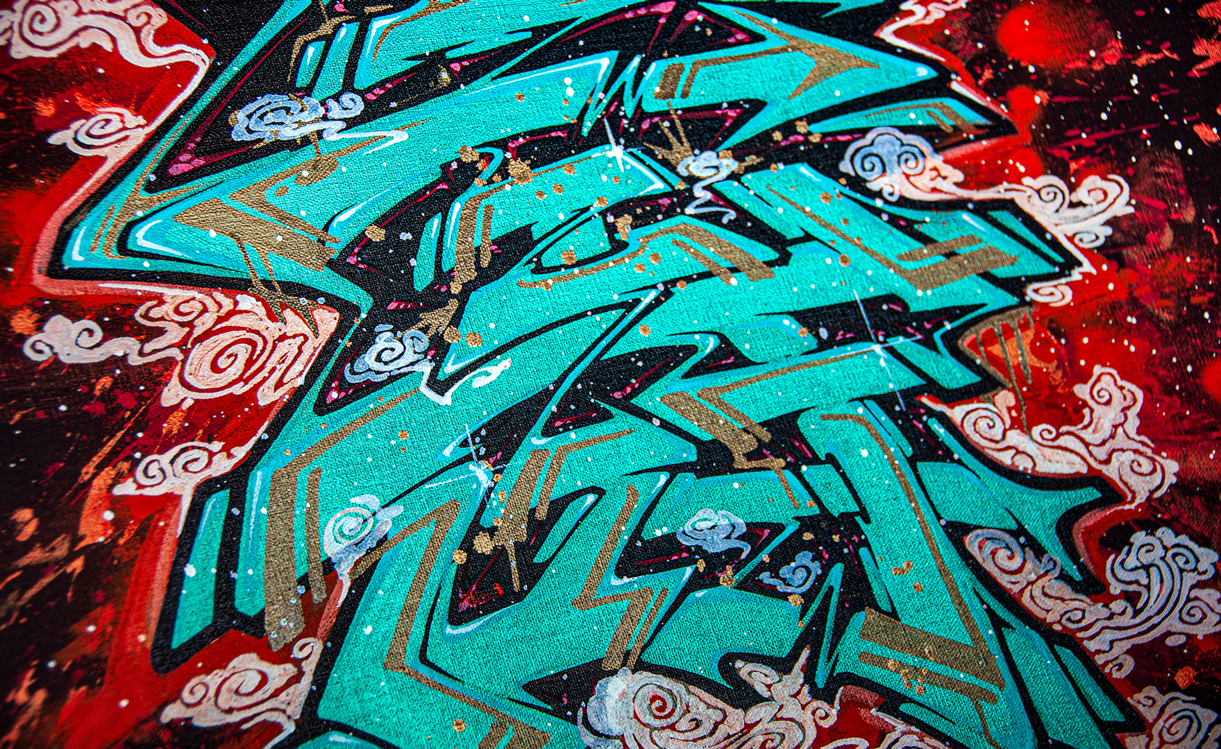 Chinese word "夀" - Canvas Painting (2011)