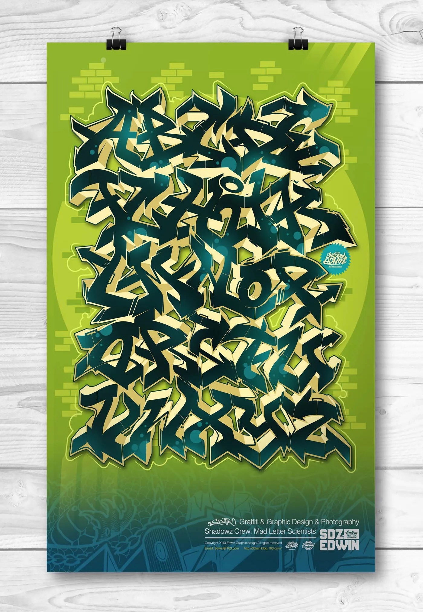 Graffiti letters alphabet (2012)