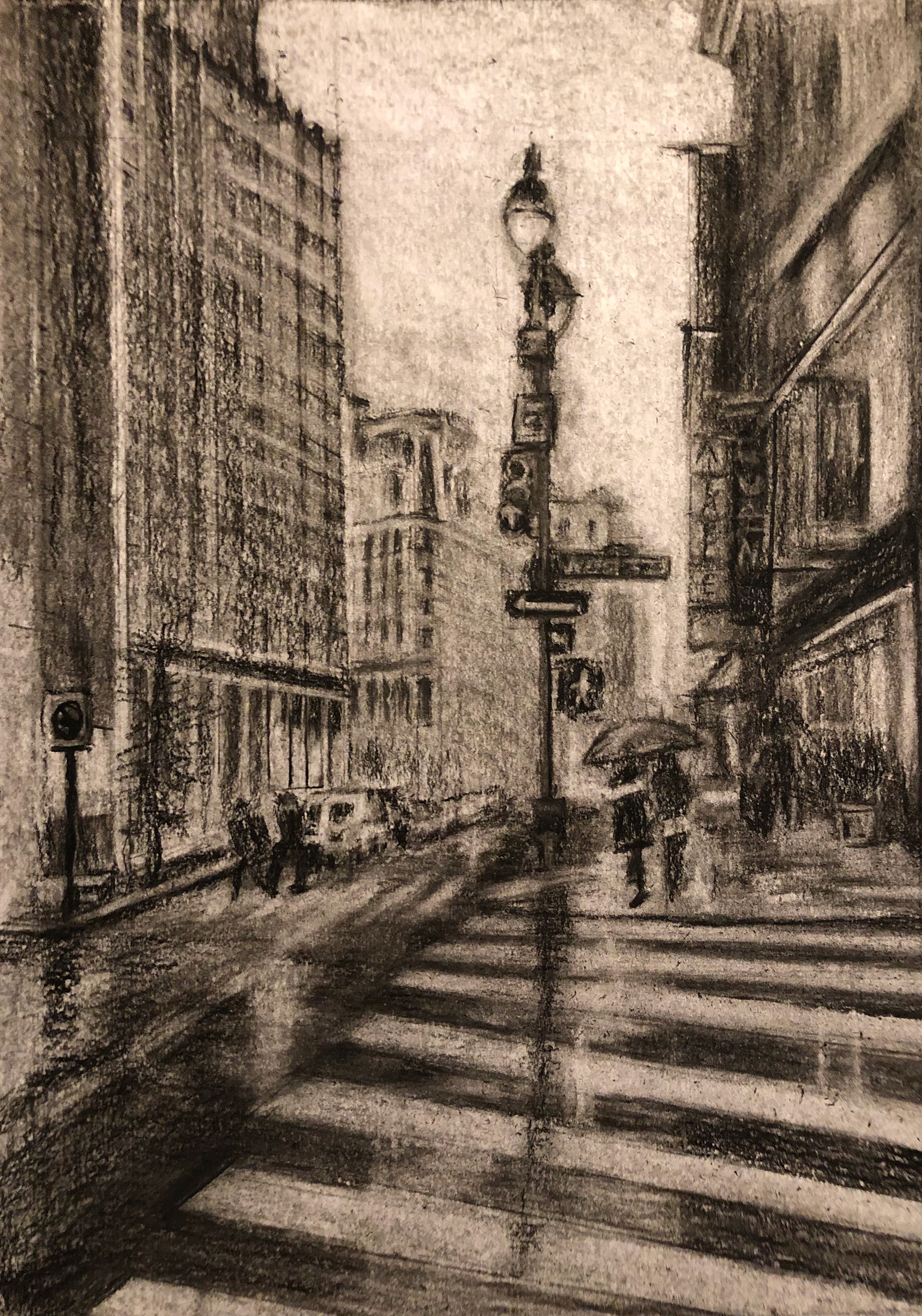 Charcoal drawing