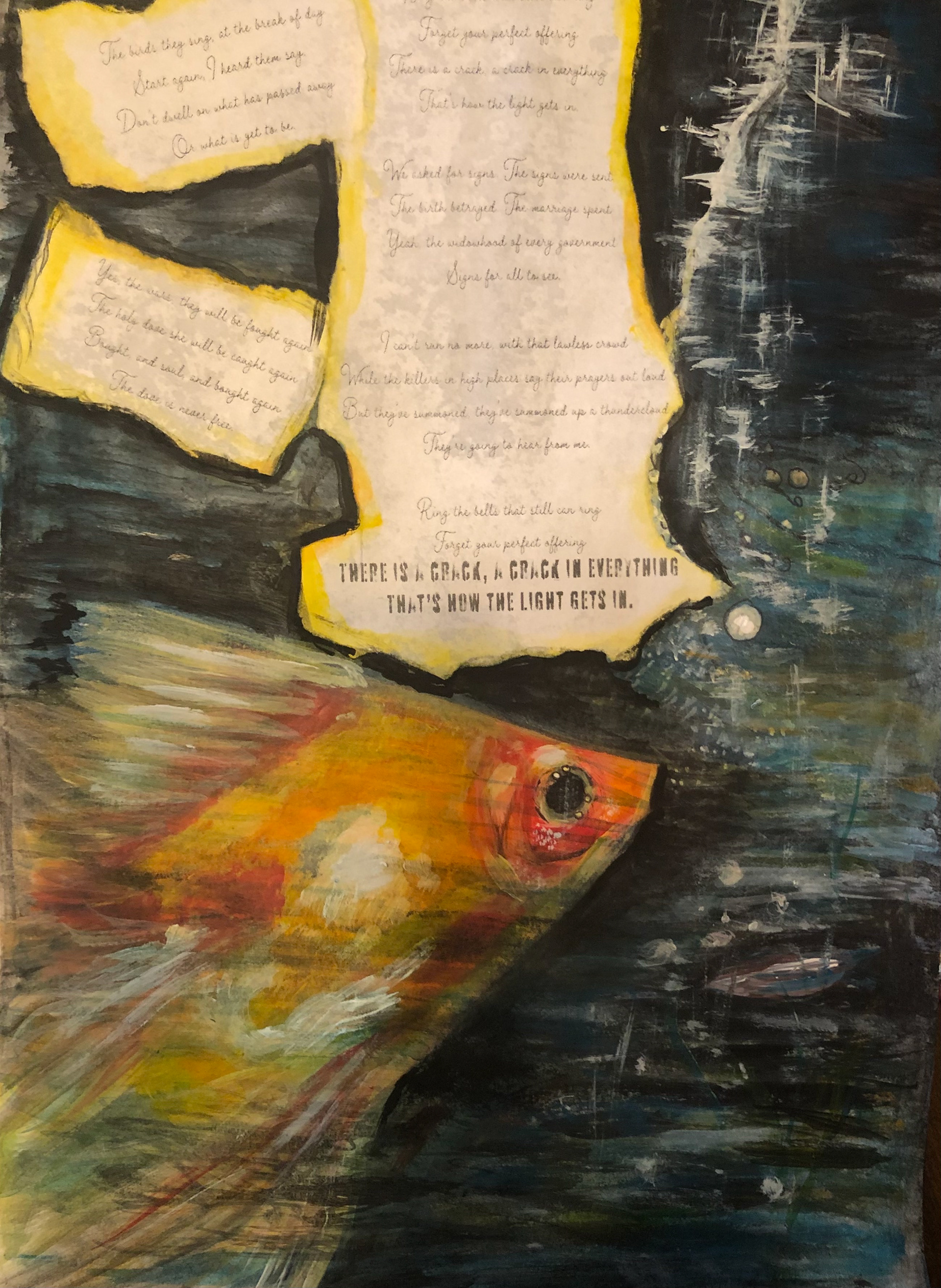 Acrylics on paper