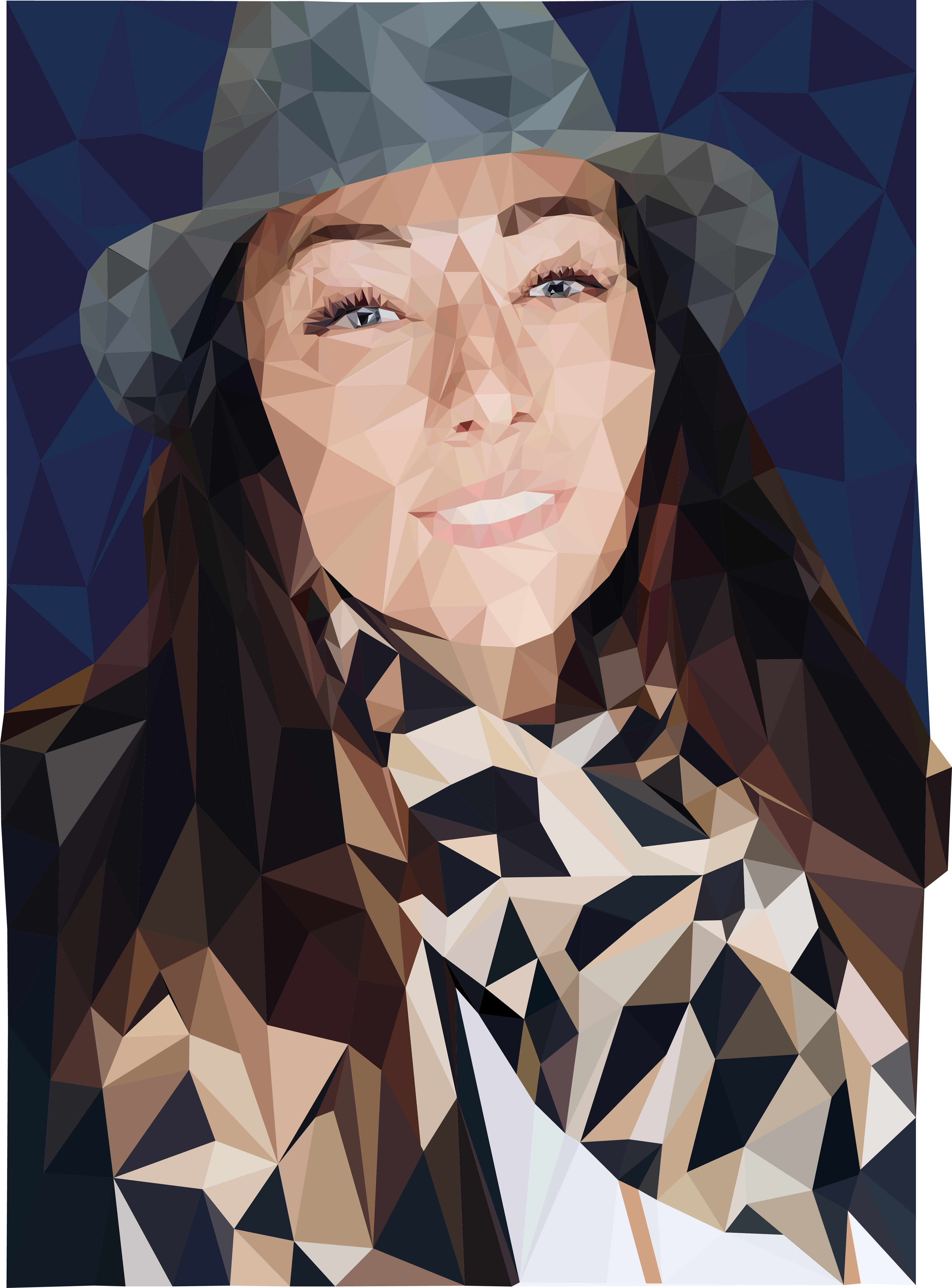 Portræt lavet i Illustrator