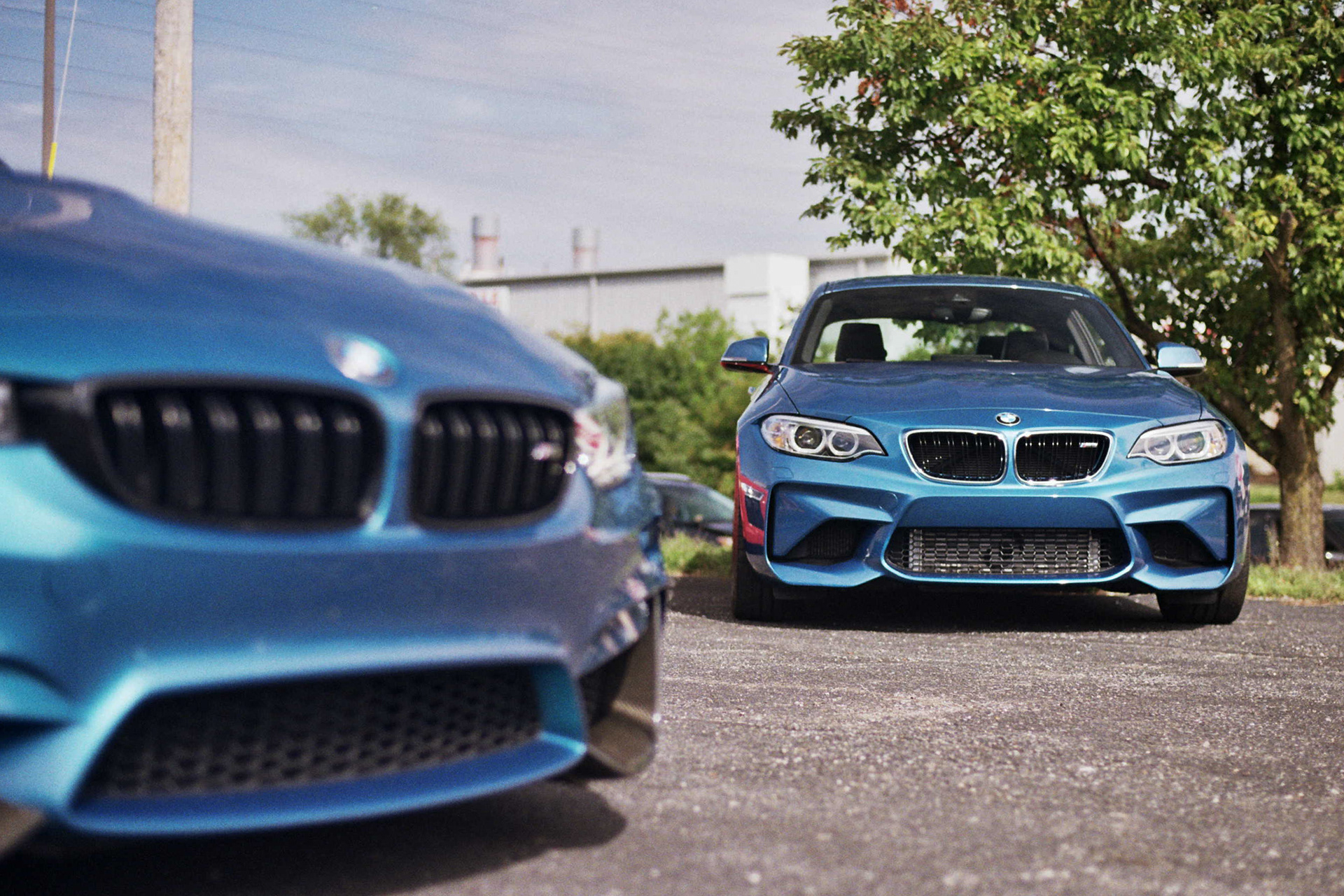 Twin Atlantis Blue BMW M4's