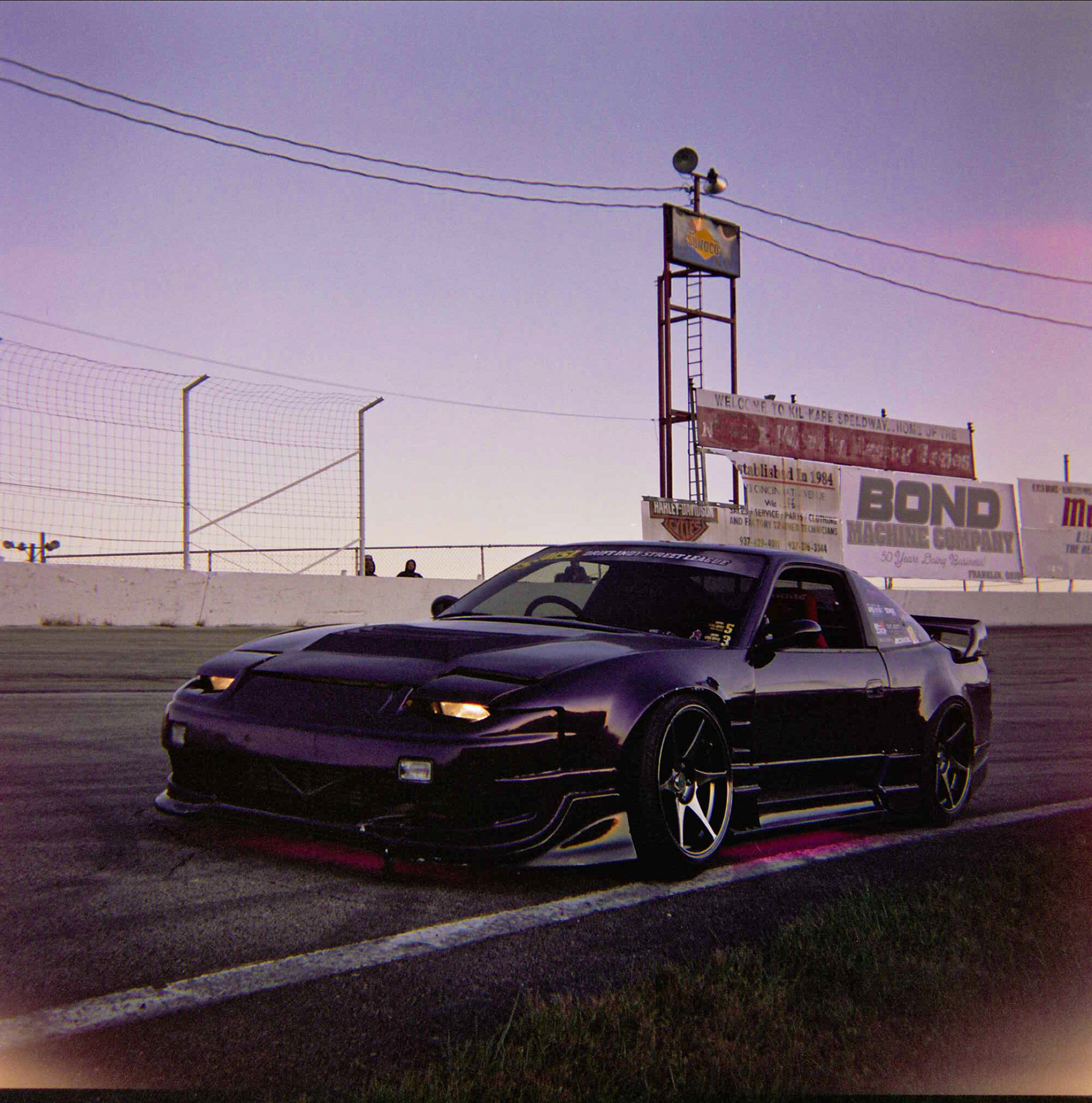 Huyjohn's 180sx at blue hour | Kodak Portra 400 6x6