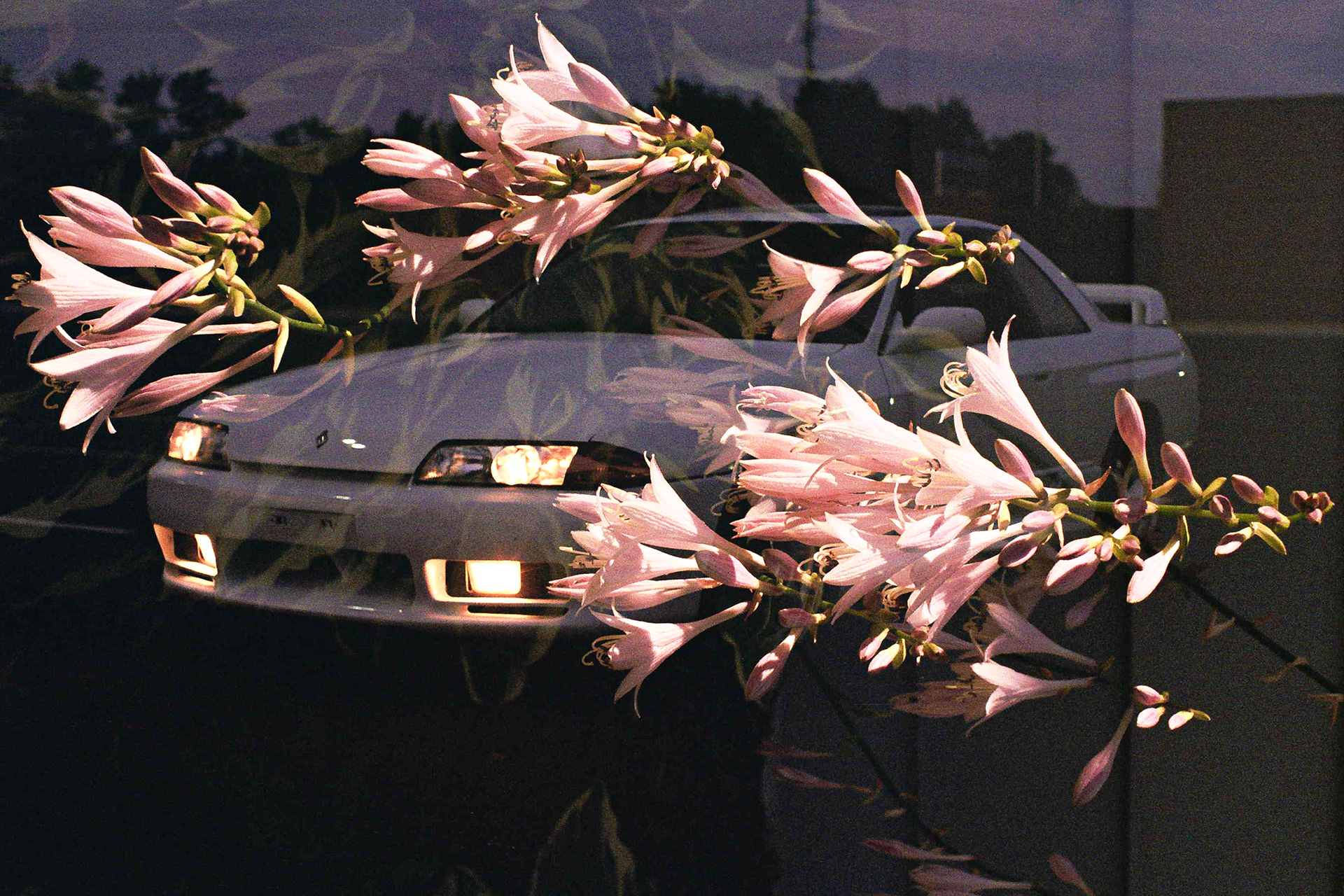This was a double exposure done in camera ofof Trout's Nissan Skyline R32 GTST-S | Kodak Gold 200