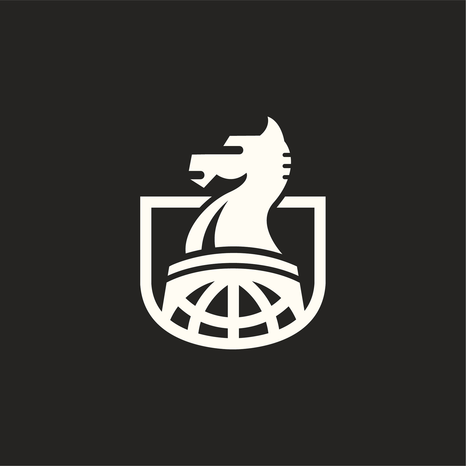 Light mark on dark background